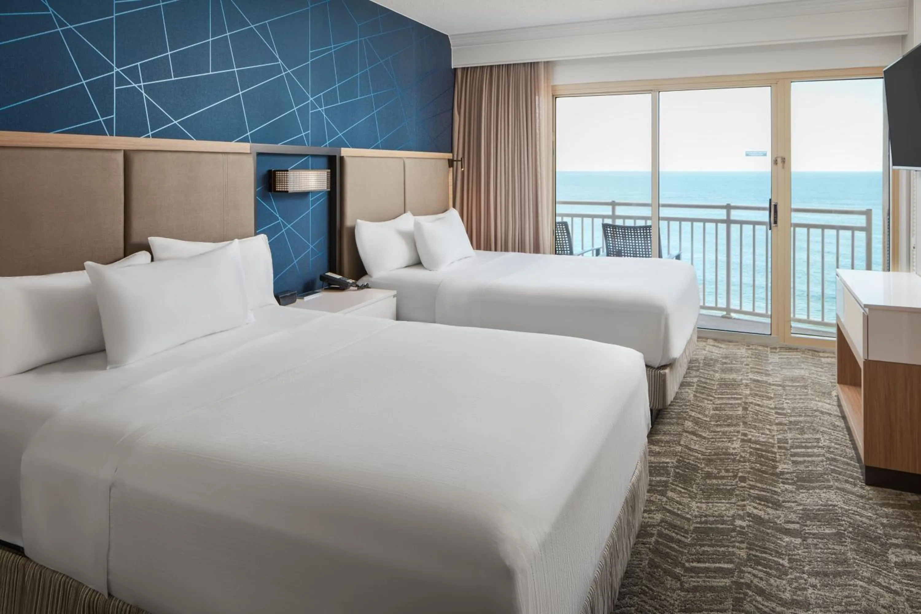 Photo of the whole room, Bed in SpringHill Suites by Marriott Virginia Beach Oceanfront