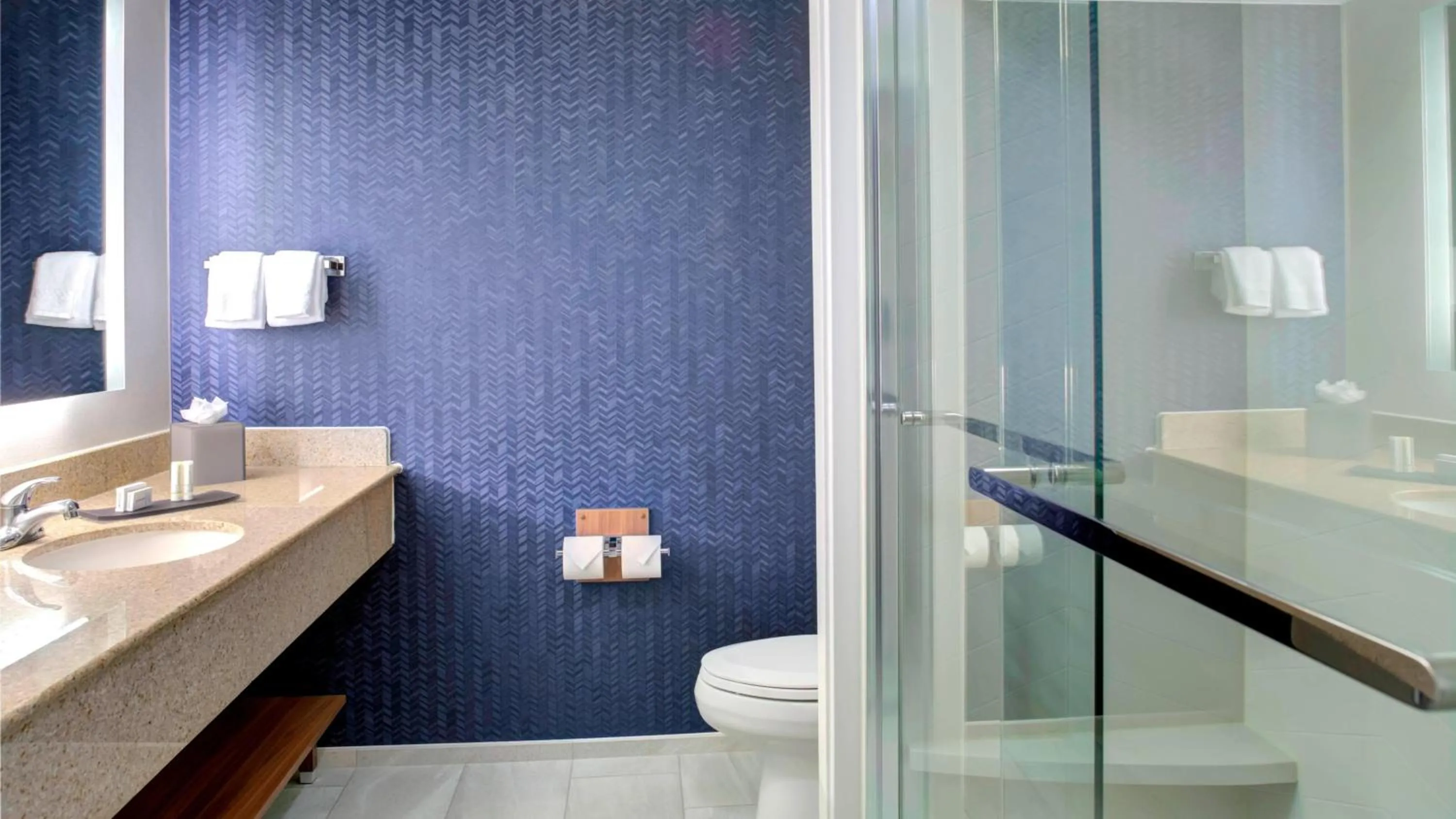 Bathroom in Fairfield Inn & Suites by Marriott Virginia Beach Oceanfront