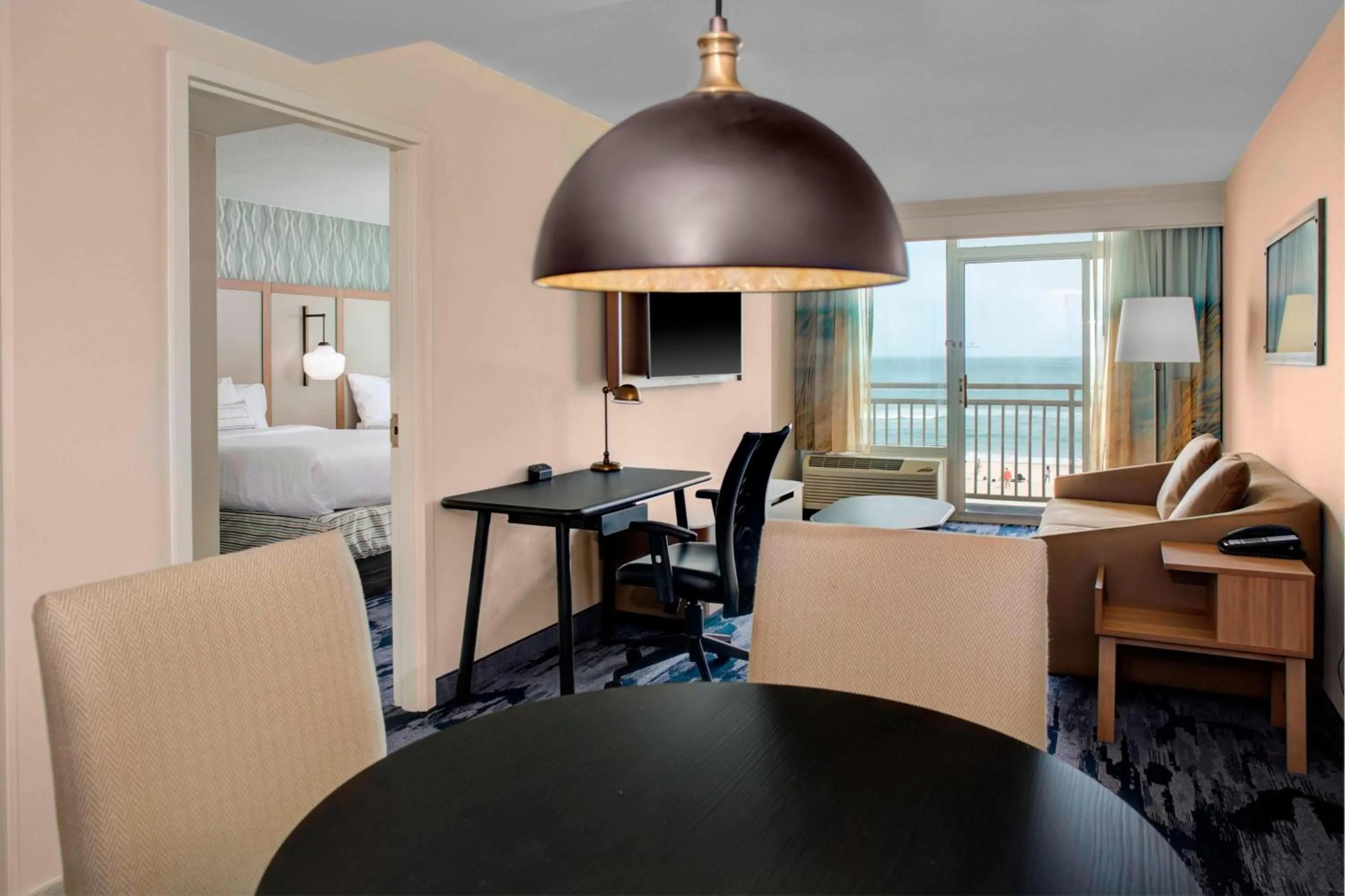 Photo of the whole room, Bed in Fairfield Inn & Suites by Marriott Virginia Beach Oceanfront