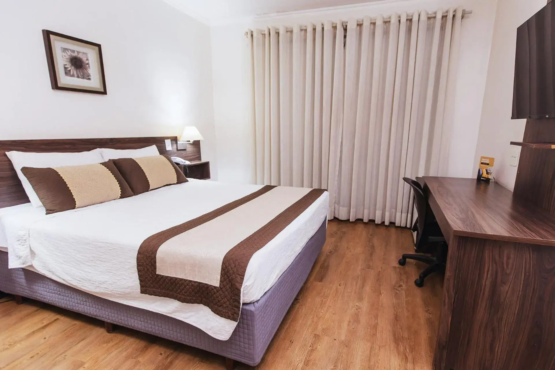 Bed in Hotel Golden Park Ribeirão Preto by Nacional Inn Bed in Hotel Golden Park Ribeirão Preto by Nacional Inn