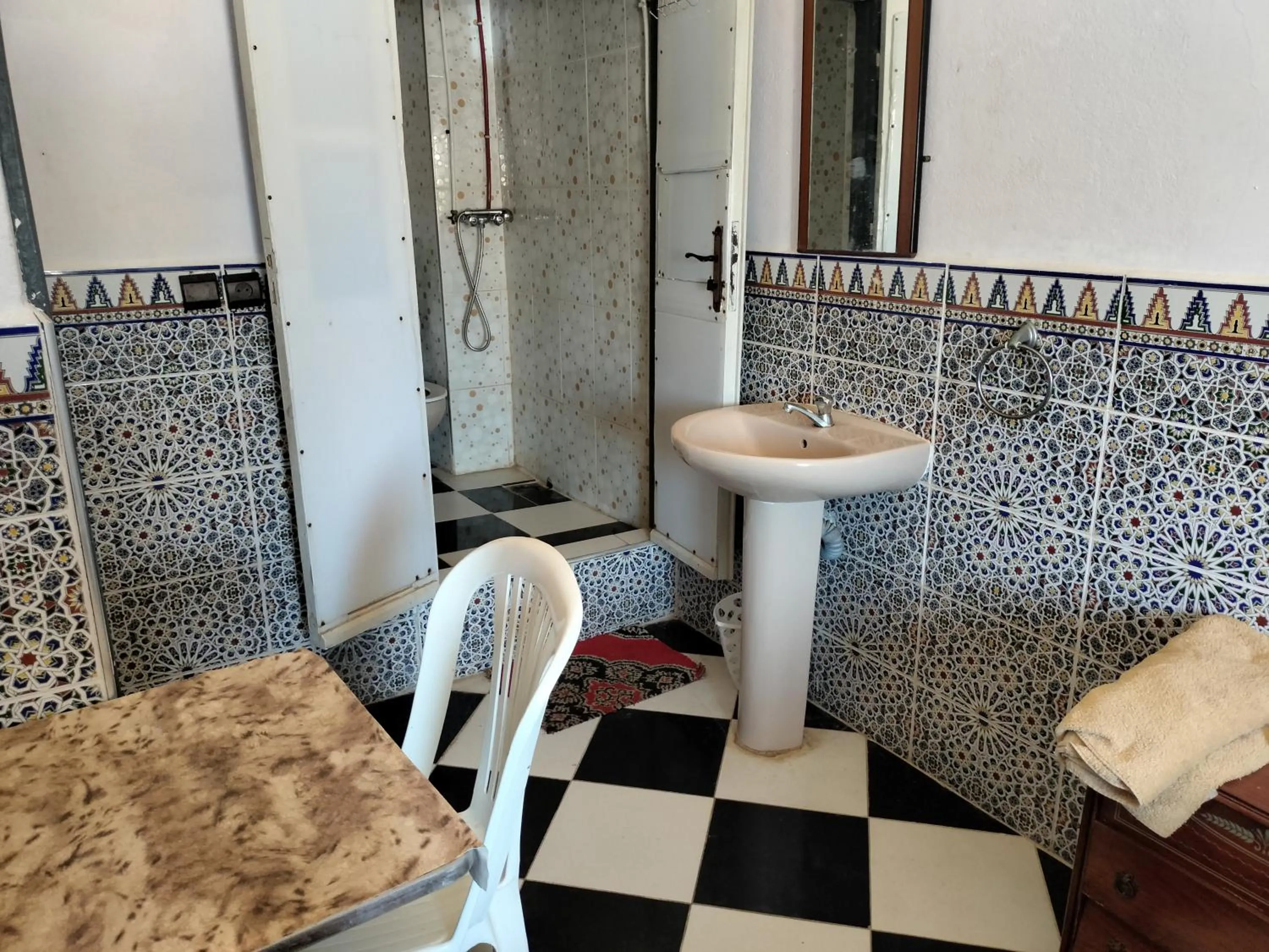 Seating area in Hotel El ghazi