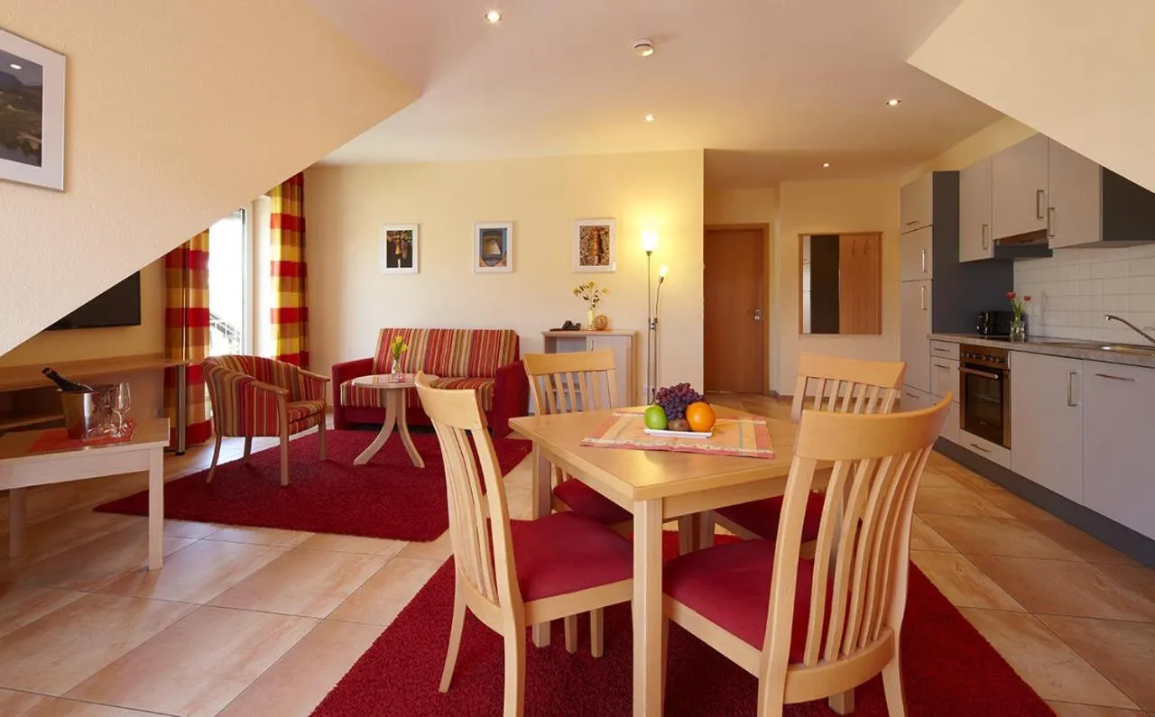 Kitchen or kitchenette in Weingut und Gästehaus Apel