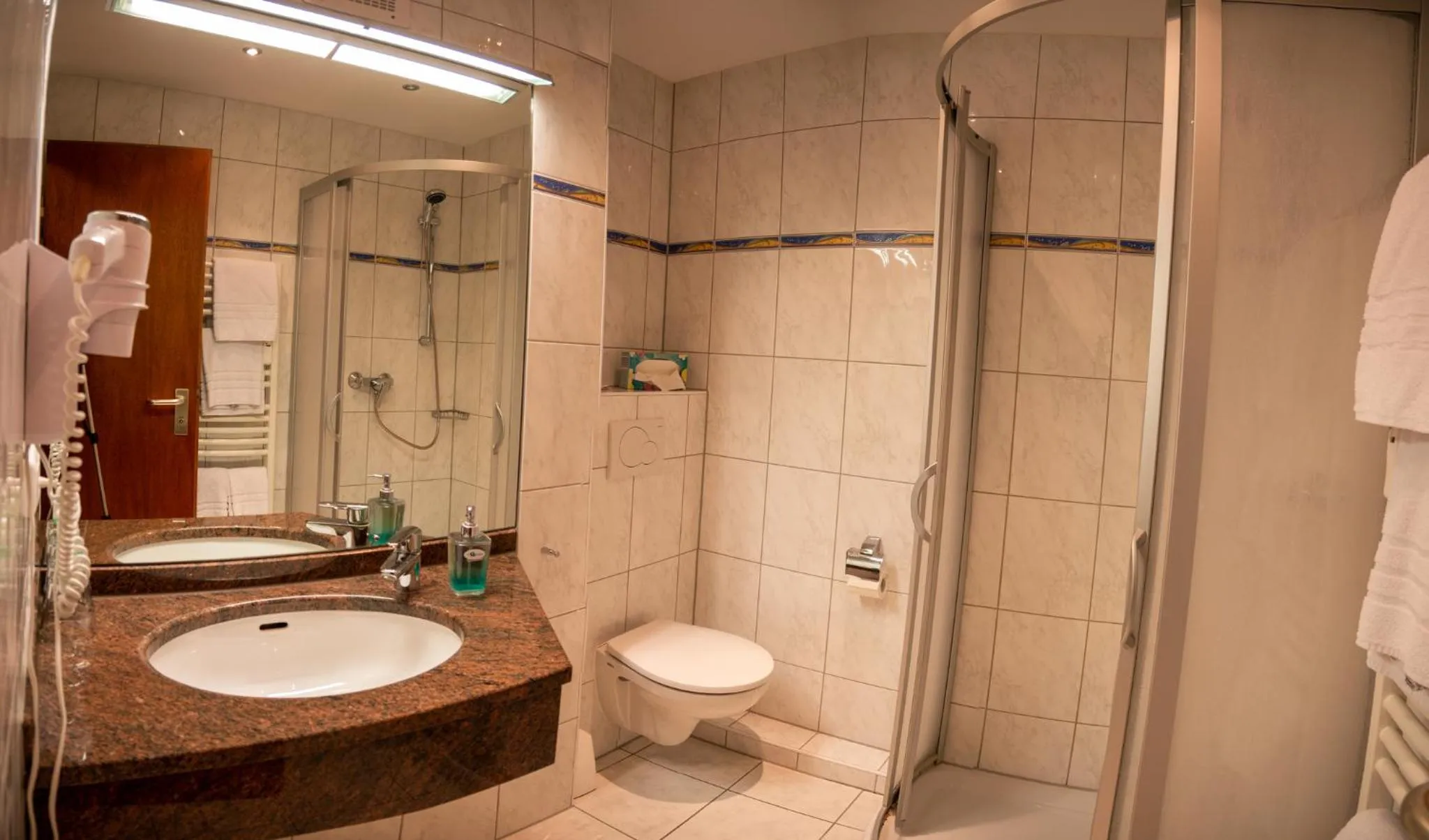 Shower in Hotel Quellenhof - Self-Check-in