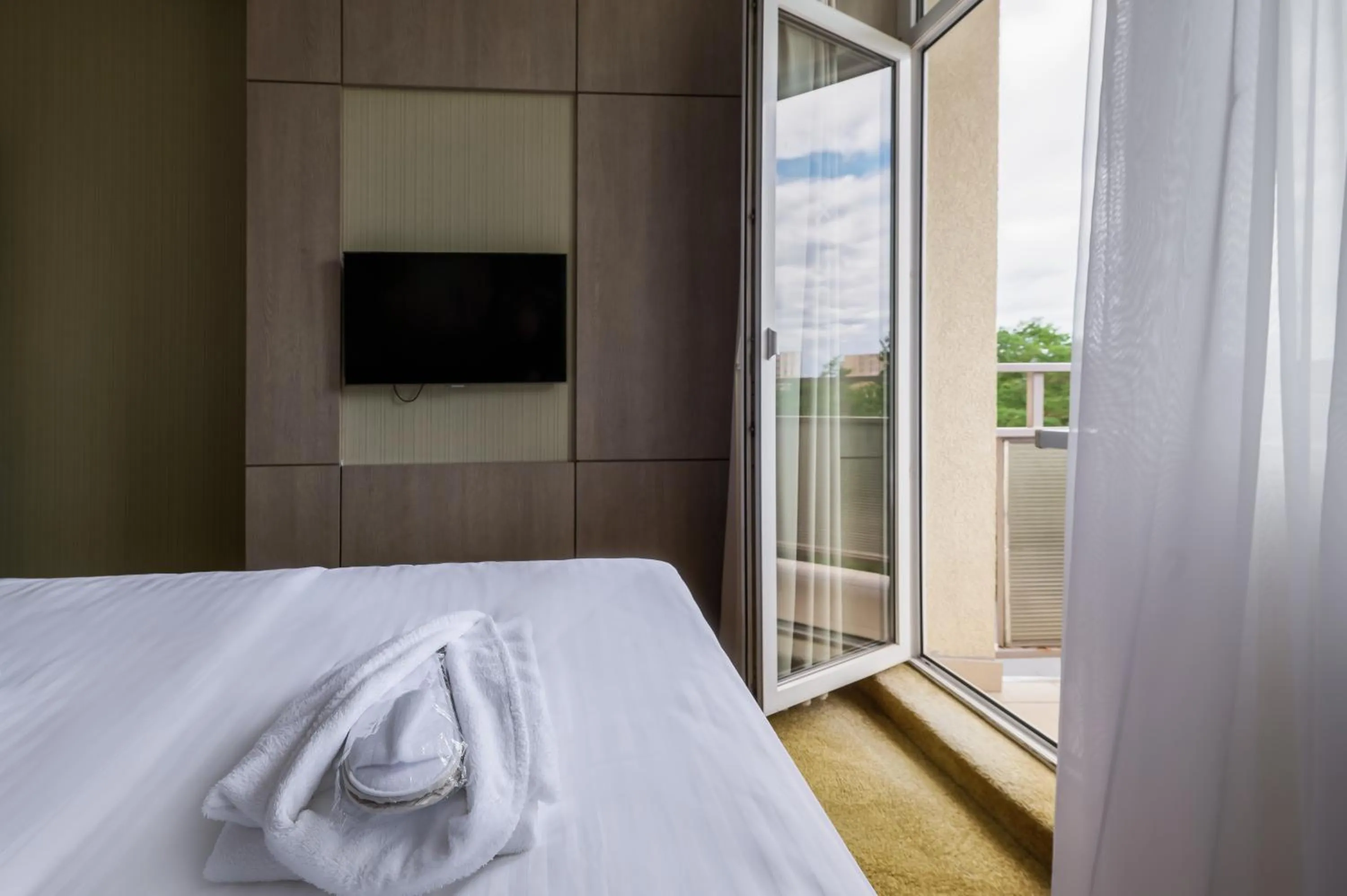 Balcony/Terrace, Bed in SPA VILNIUS Druskininkai