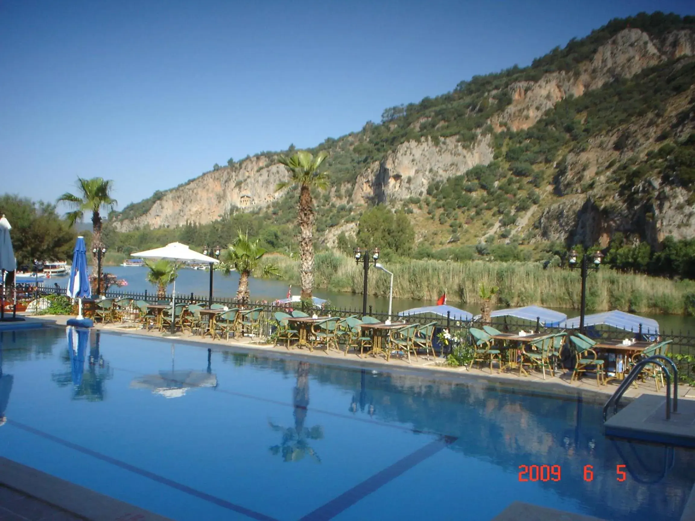 Swimming pool in Dalyan Tezcan Hotel Swimming pool in Dalyan Tezcan Hotel
