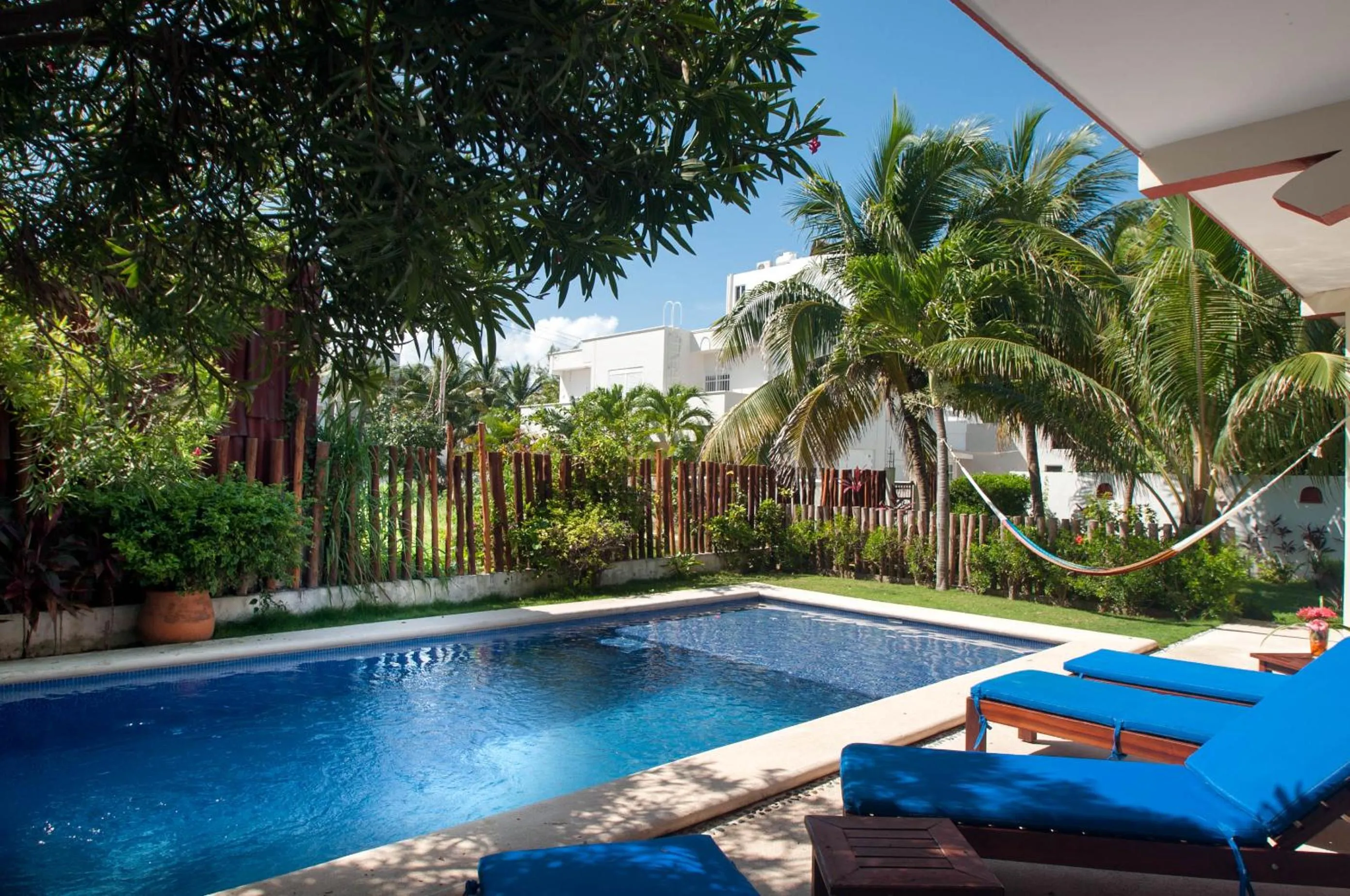 Patio in Casa Anita - Relaxing Home Steps from the Puerto Morelos Beach