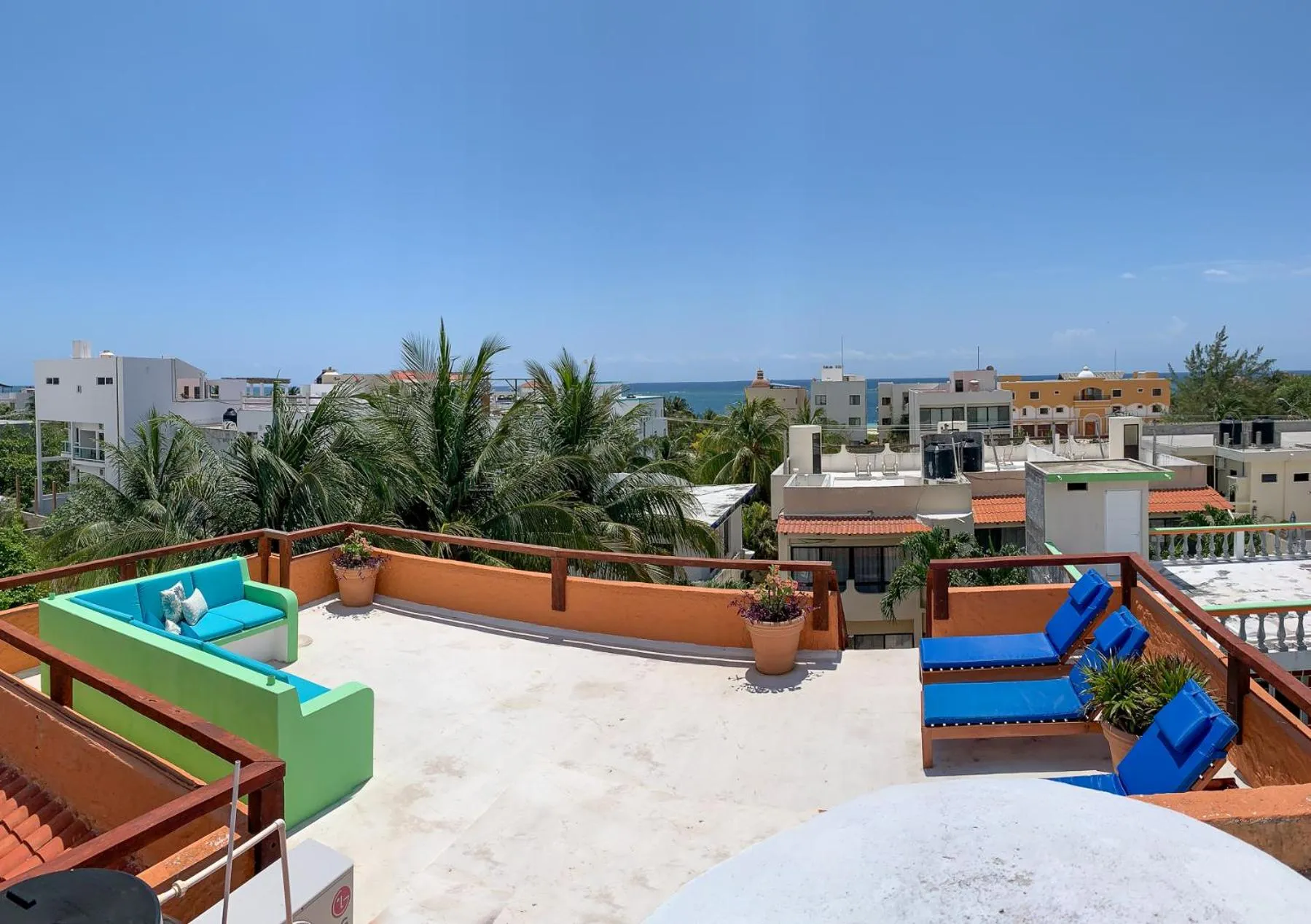 Balcony/Terrace in Casa Mulder - Steps to Beach Private Pool Ocean-View Roof