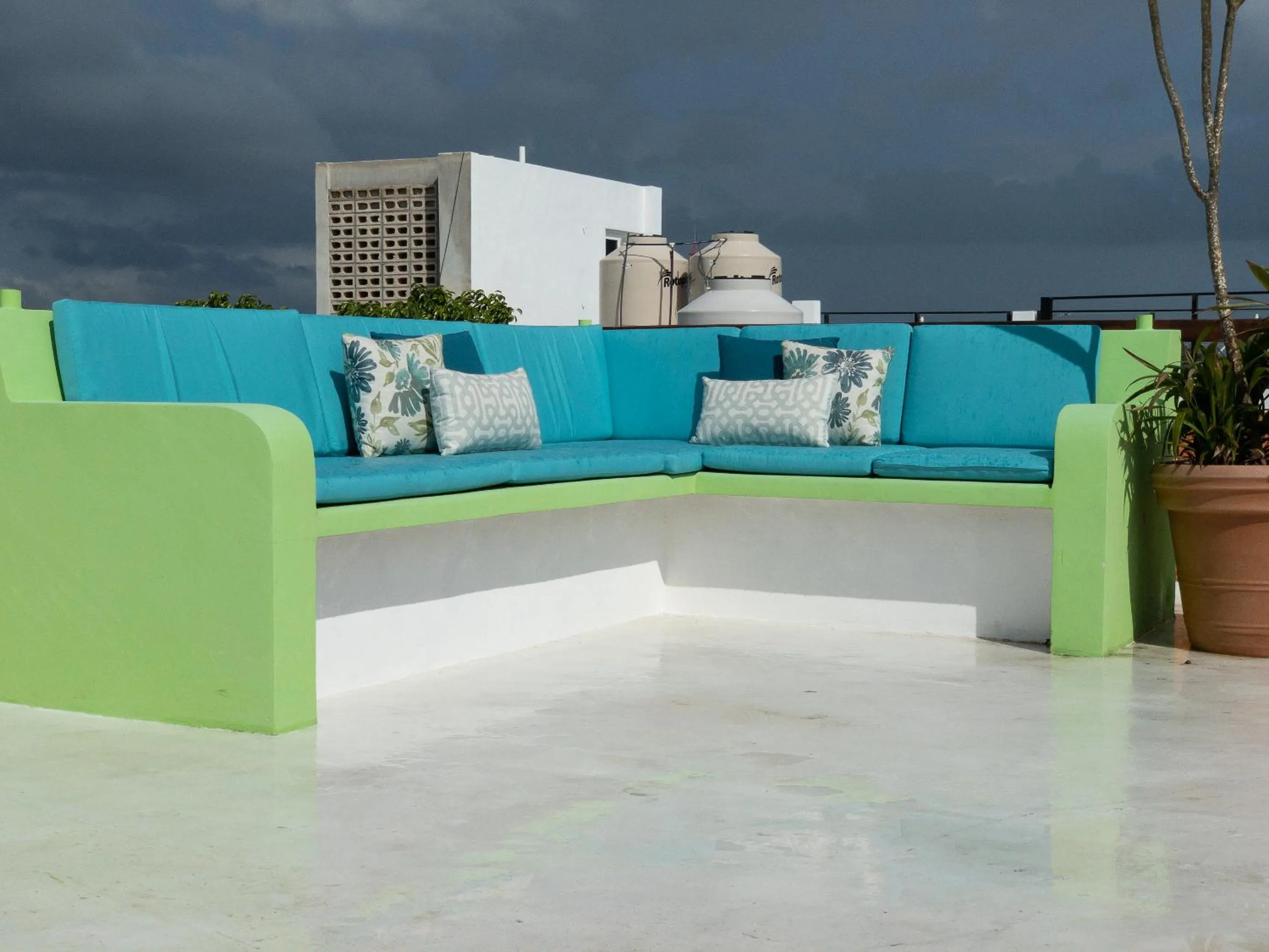 Balcony/Terrace in Casa Mulder - Steps to Beach Private Pool Ocean-View Roof