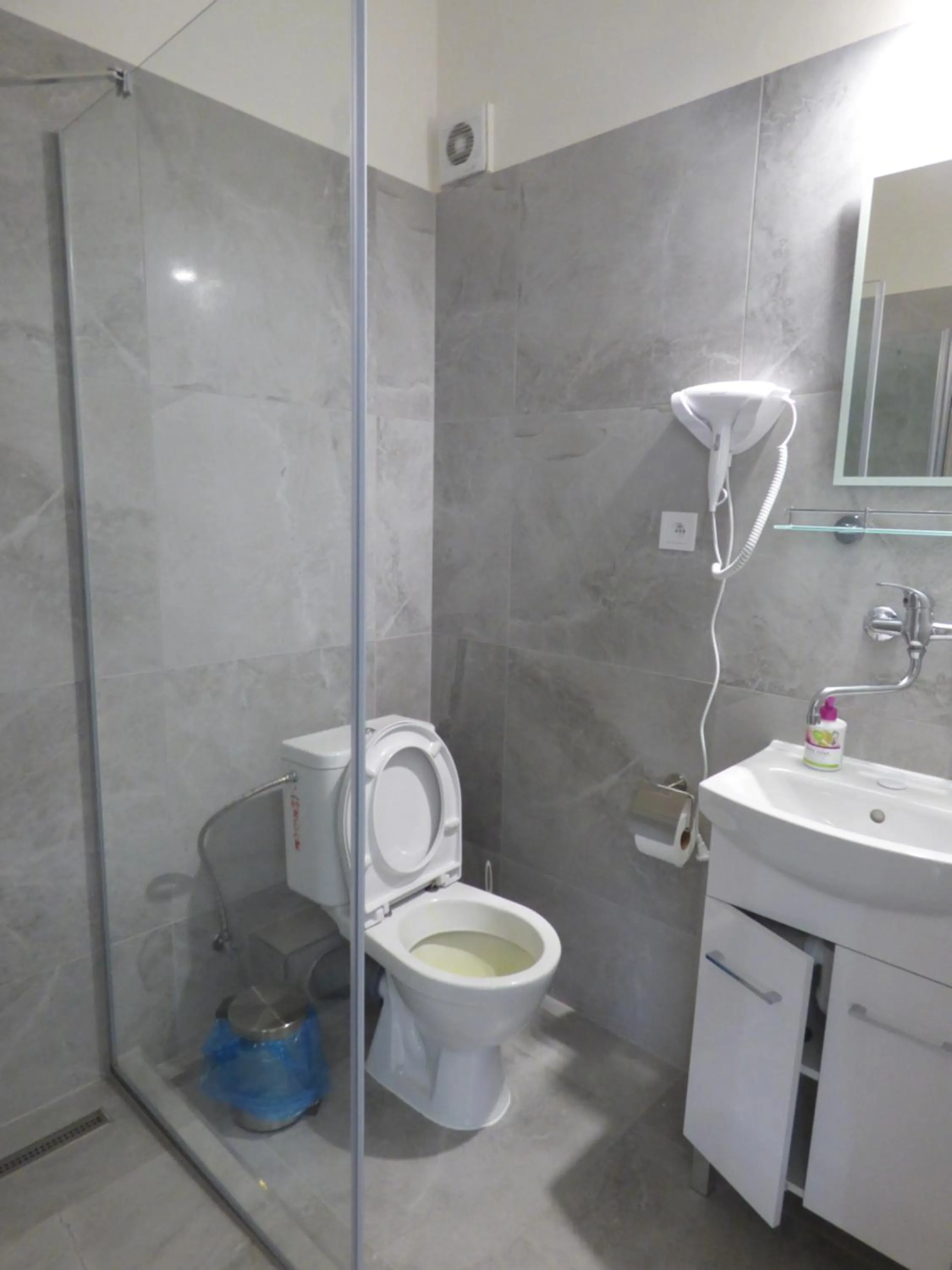 Shower in Hotel Svornost