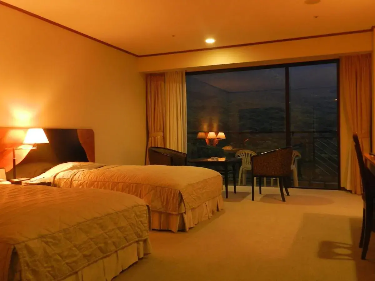 Bed in Yakushima Iwasaki Hotel Bed in Yakushima Iwasaki Hotel