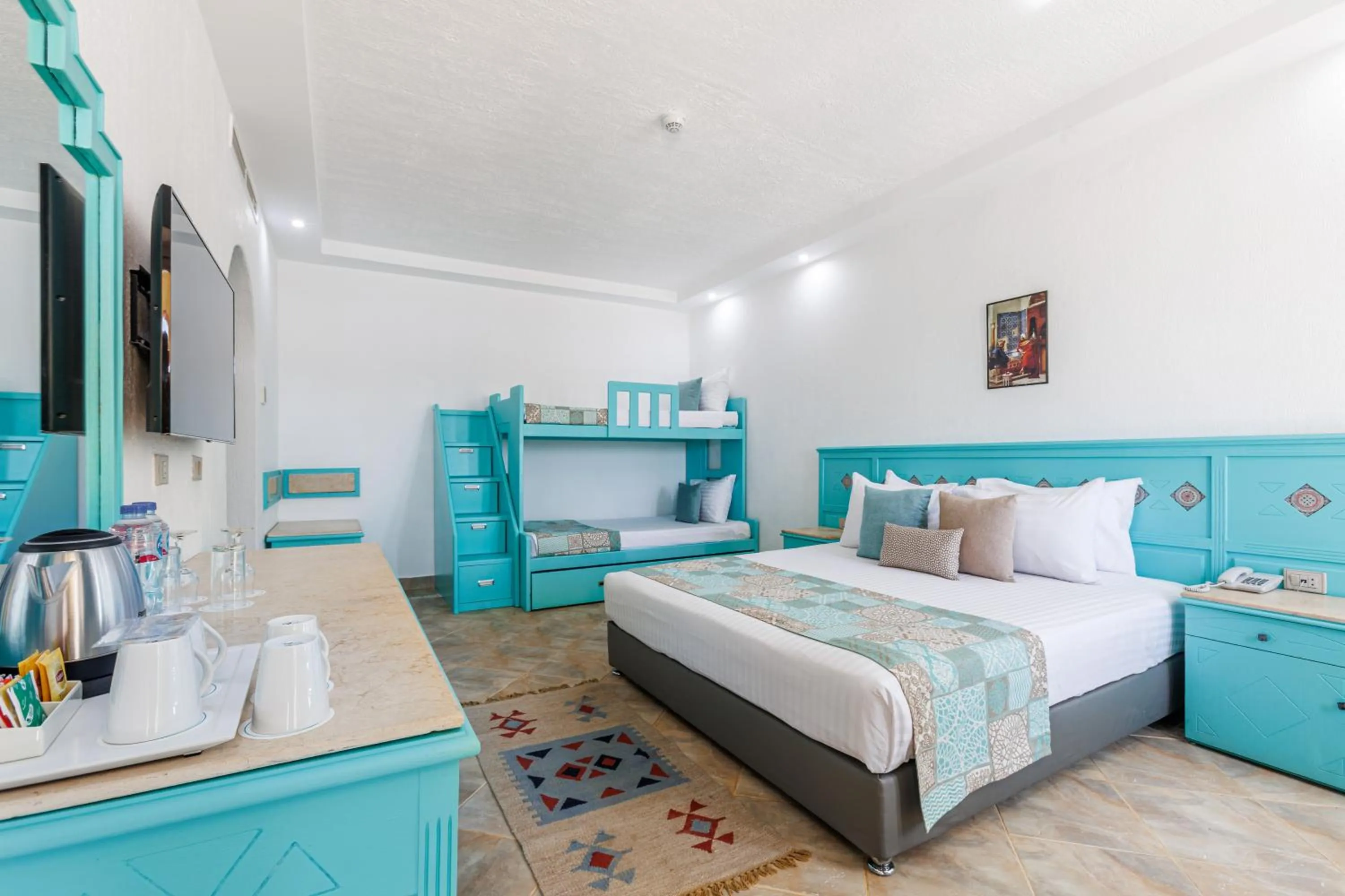 Bed in Sunrise Royal Makadi Resort