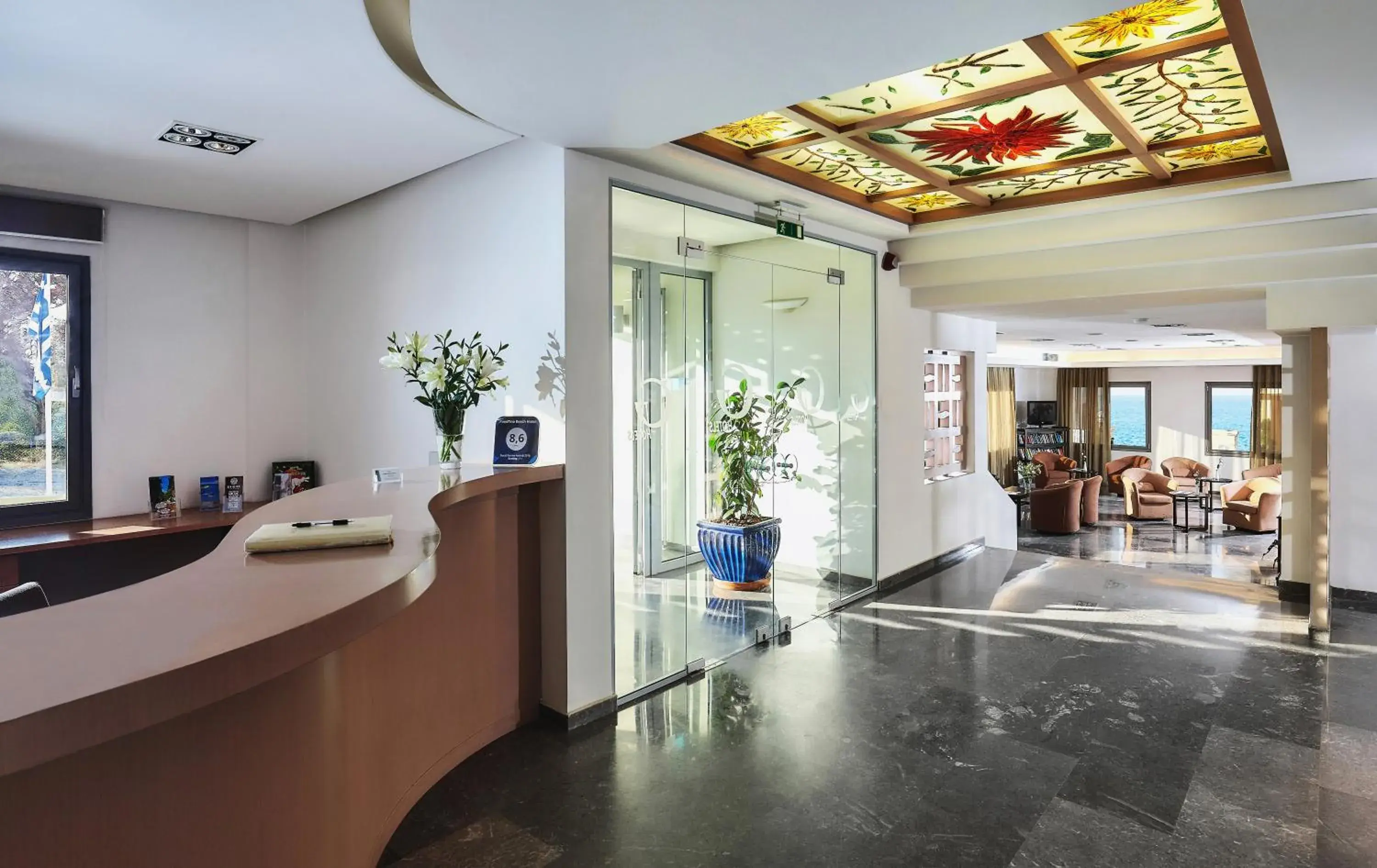 Lobby or reception in Panormo Beach Hotel Lobby or reception in Panormo Beach Hotel