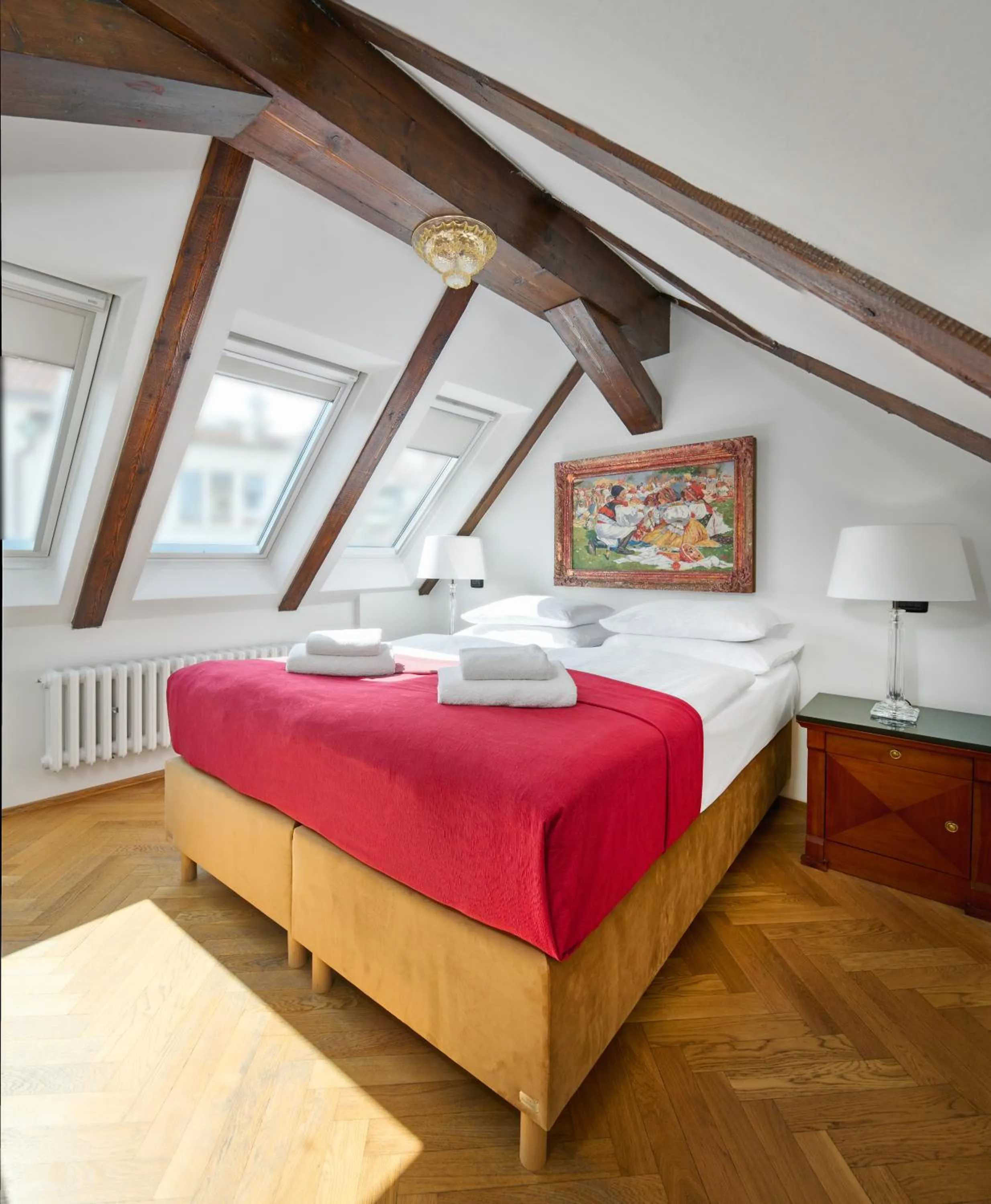 Bedroom, Bed in Hotel Leon D´Oro