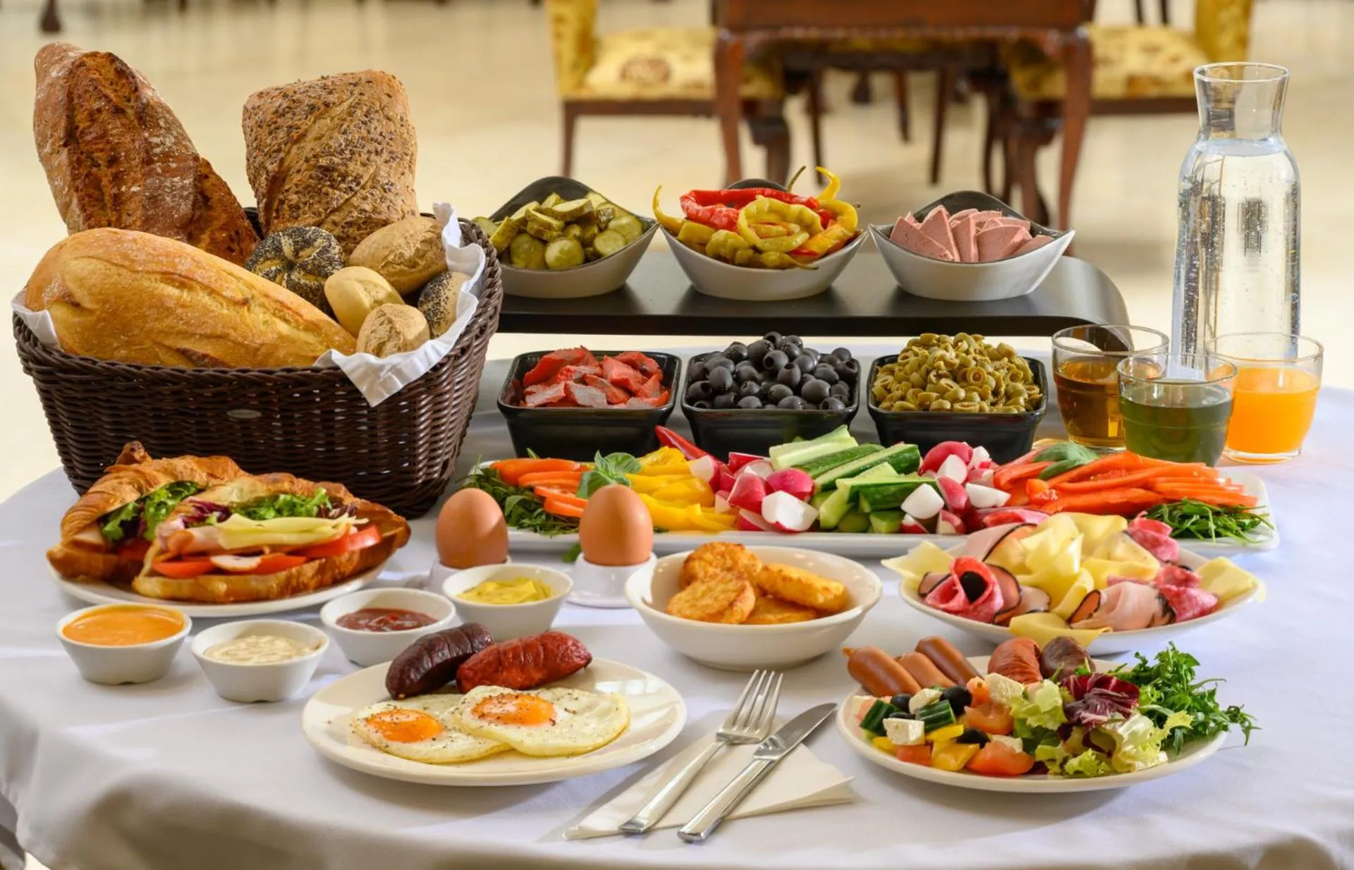 Buffet breakfast in Hotel Leon D´Oro