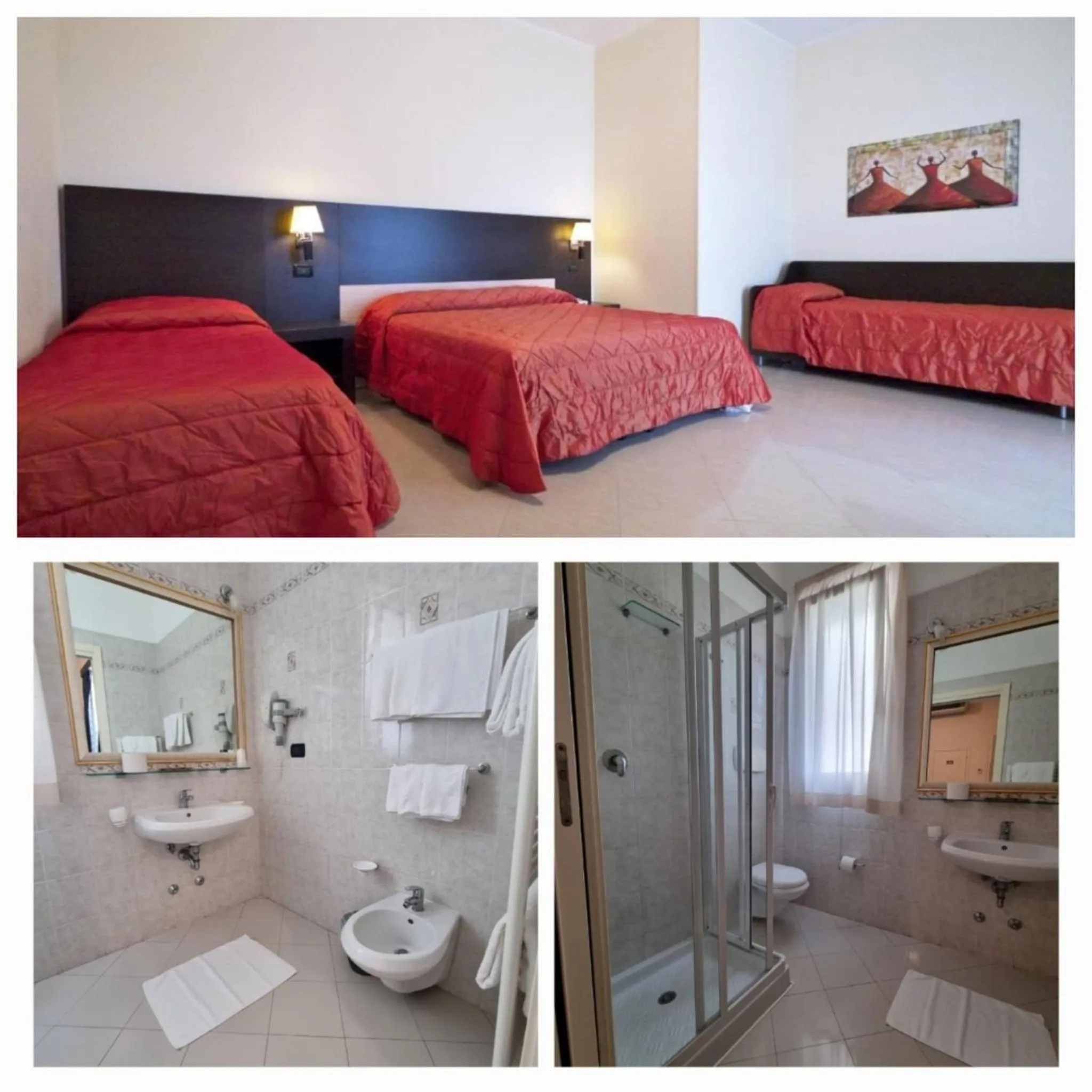 Bed in Hotel Azzurra