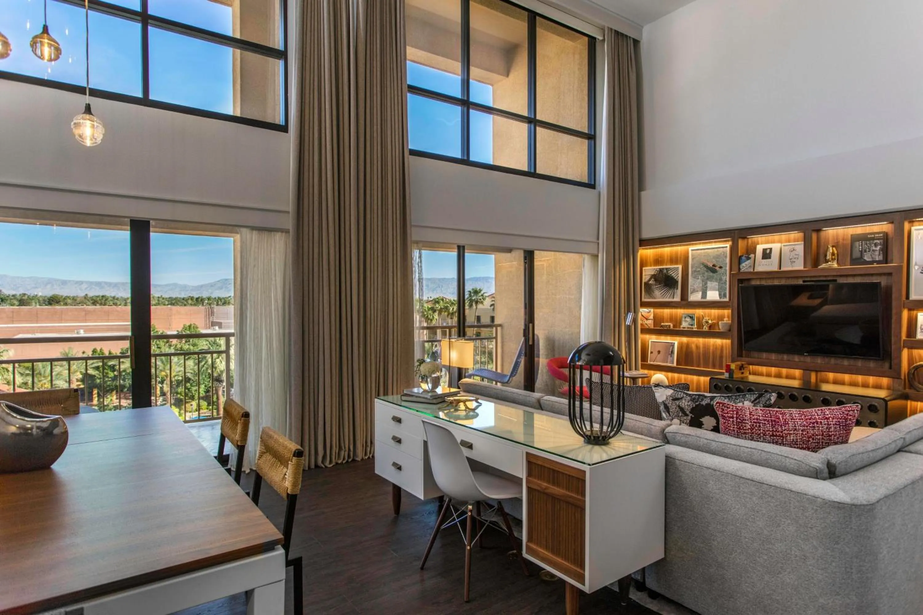 Living room in Renaissance Palm Springs Hotel
