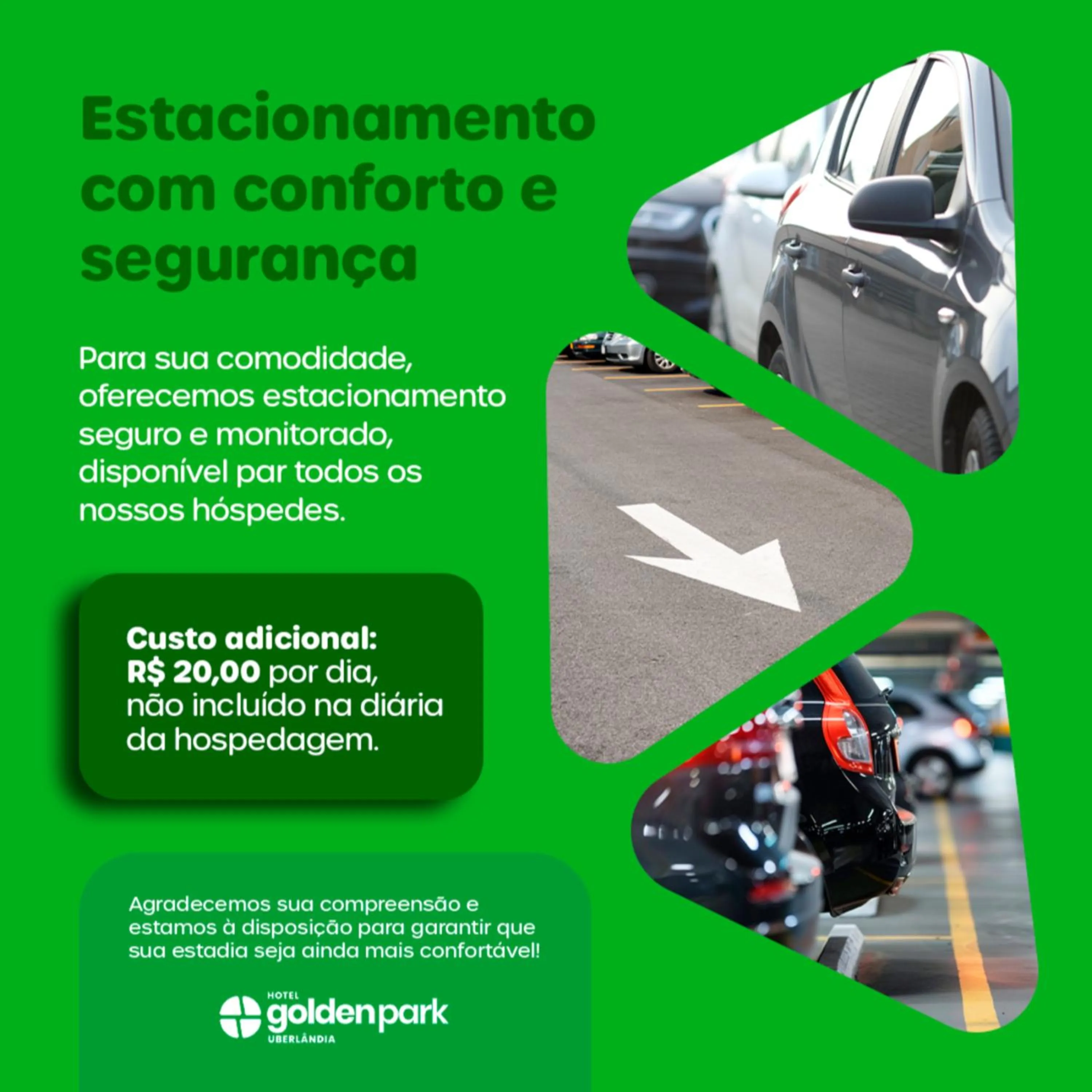 Parking in Hotel Golden Park Uberlandia By Nacional Inn