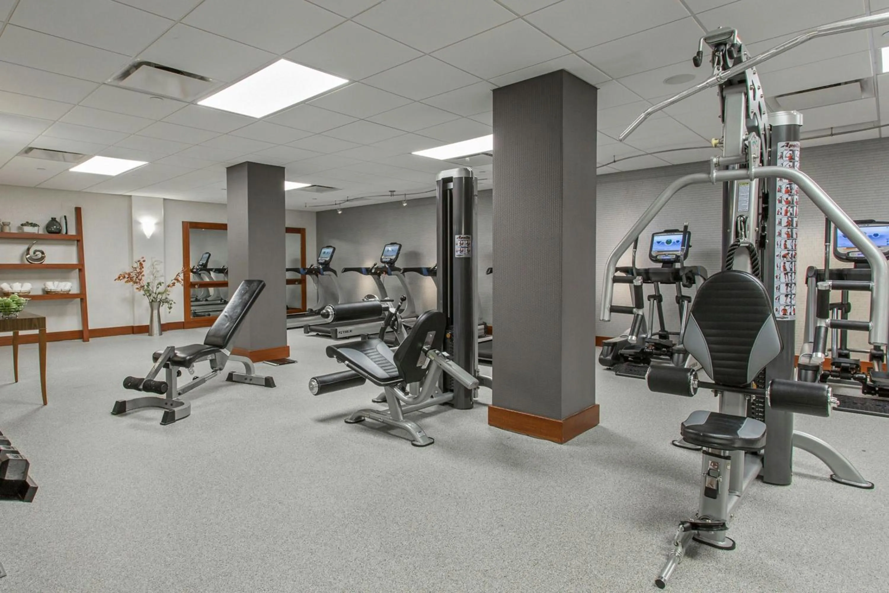 Fitness centre/facilities in Rochester Airport Marriott