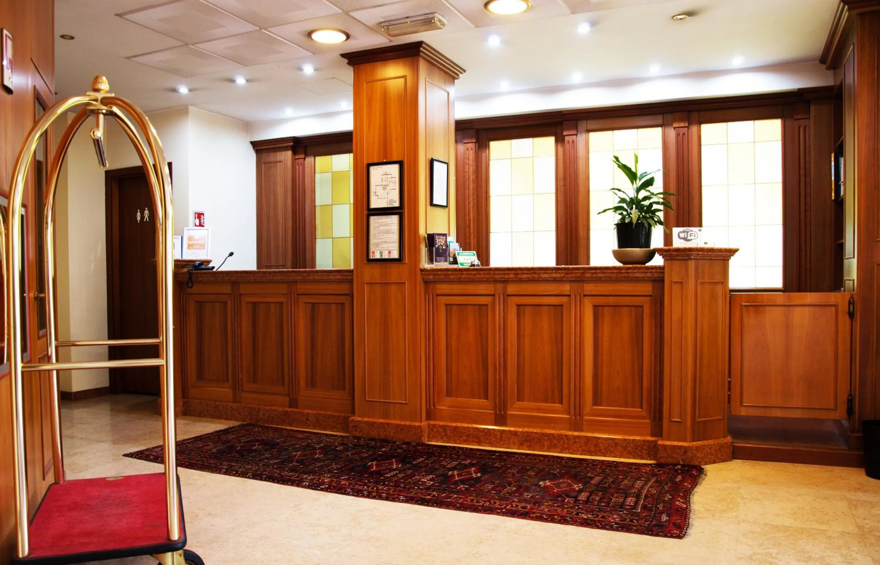 Lobby or reception in Hotel Visconti