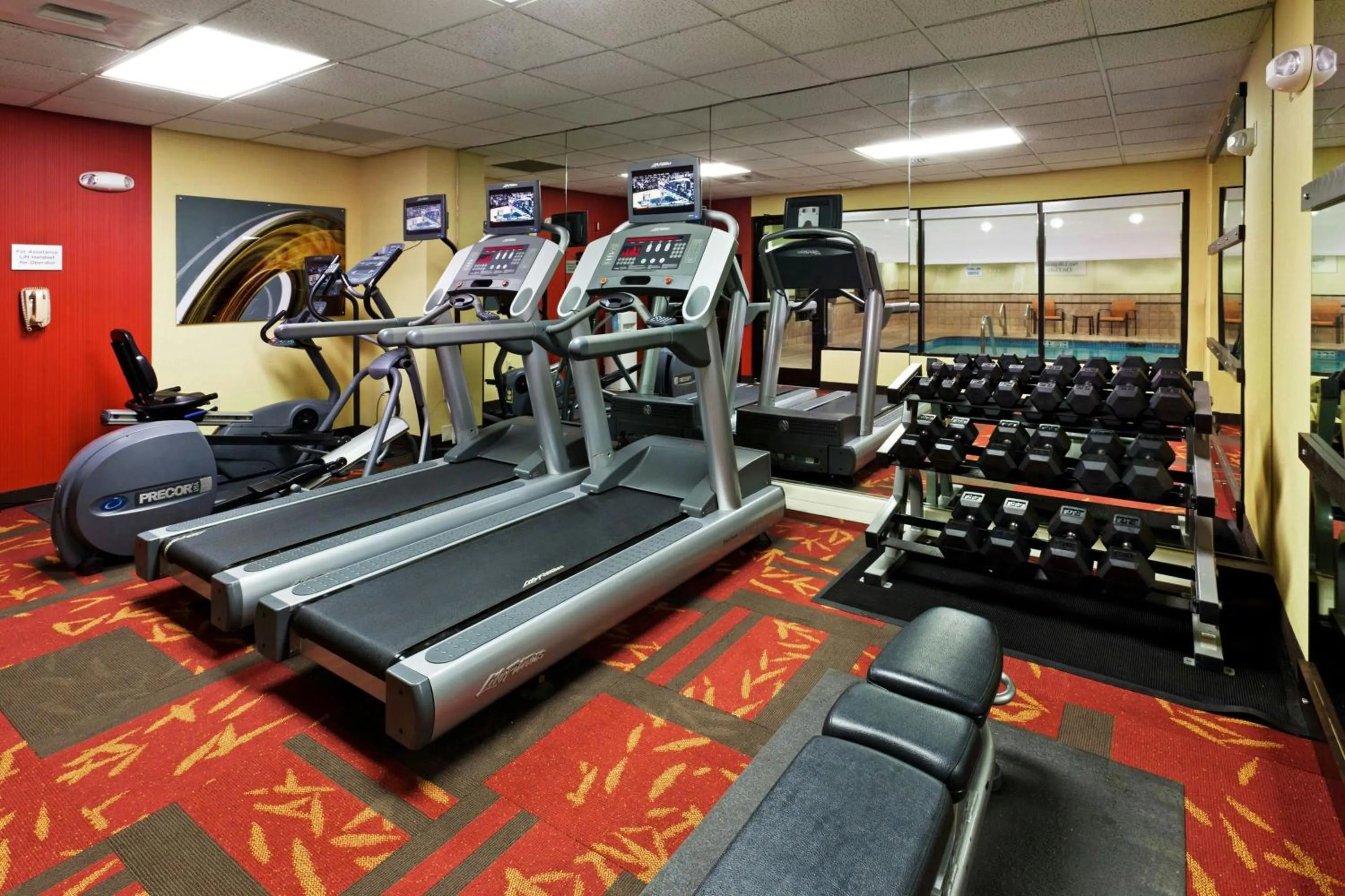 Fitness centre/facilities in Courtyard by Marriott San Antonio Airport/North Star Mall