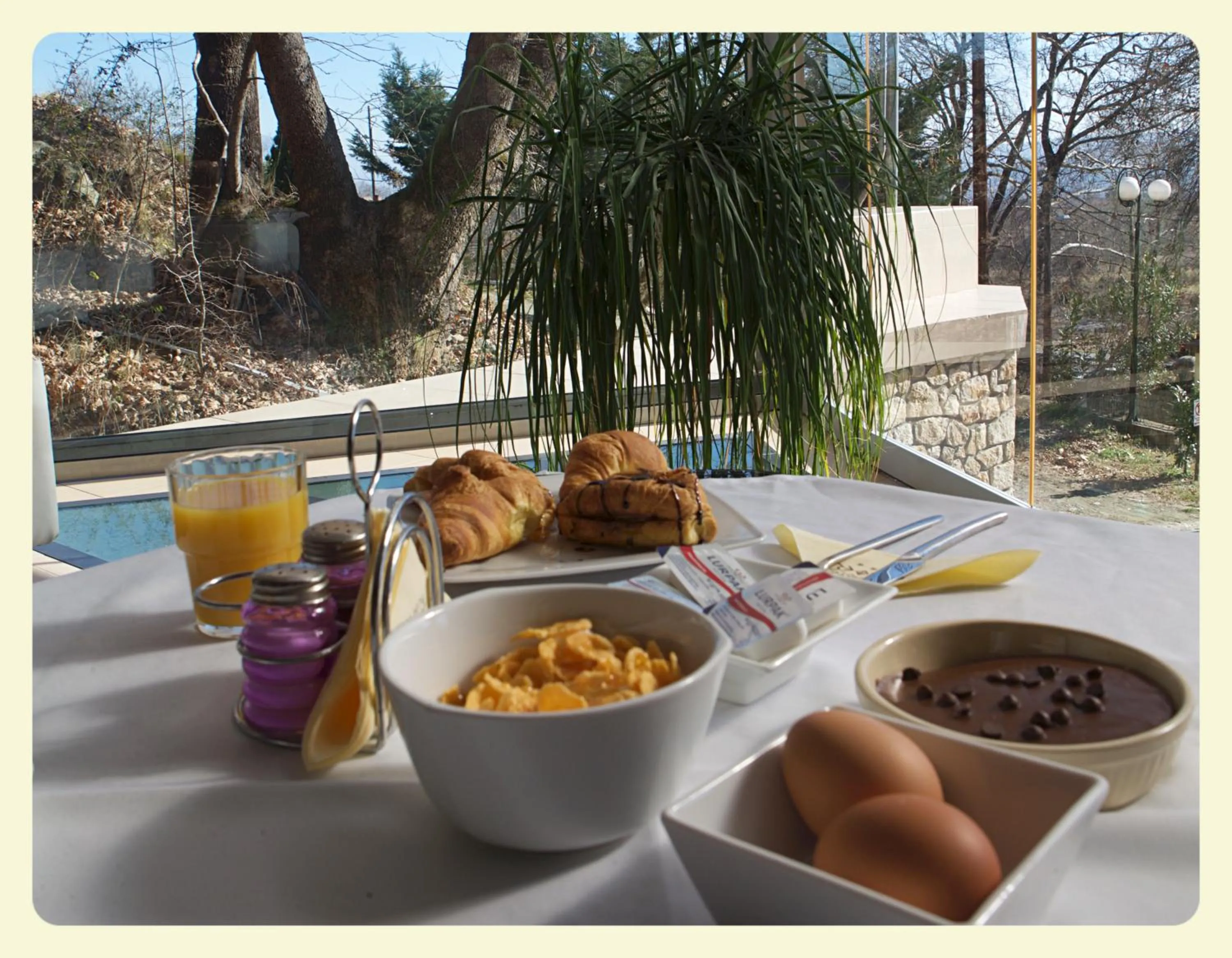 Continental breakfast in Nymfes Hotel
