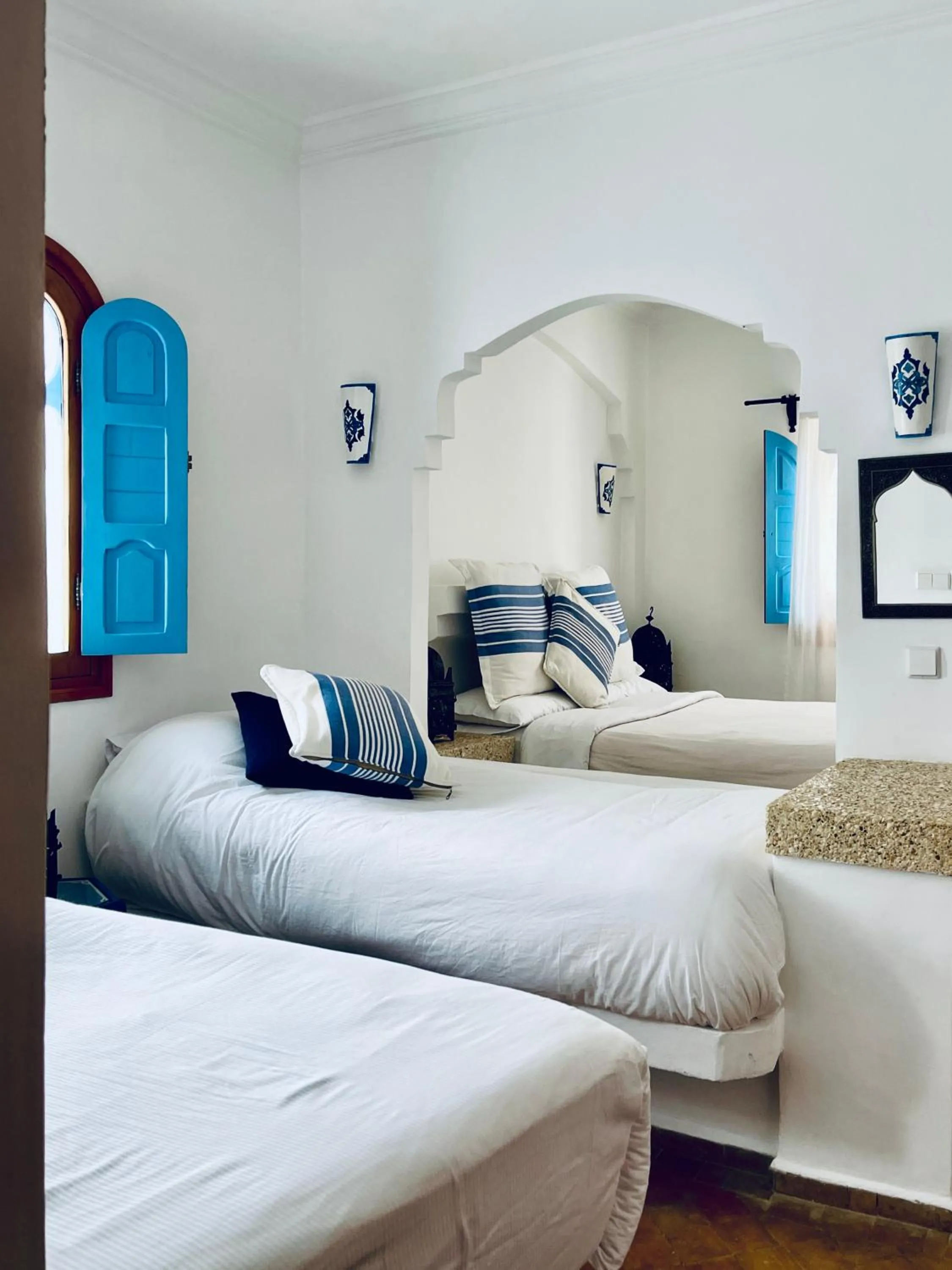 Bed in Hotel Al Alba Hammam & Restaurant