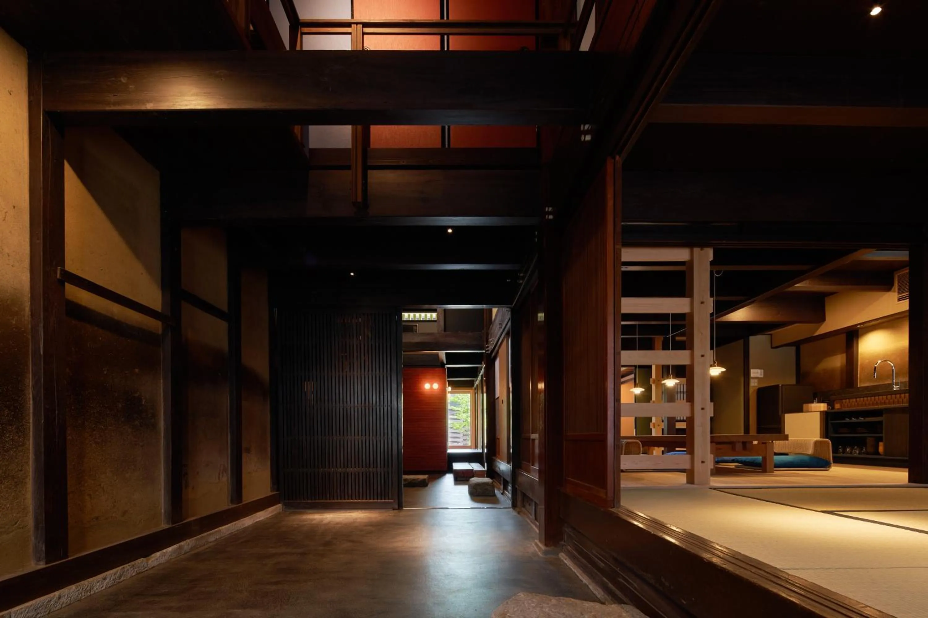 Photo of the whole room, Bed in Obama Machiya Stay