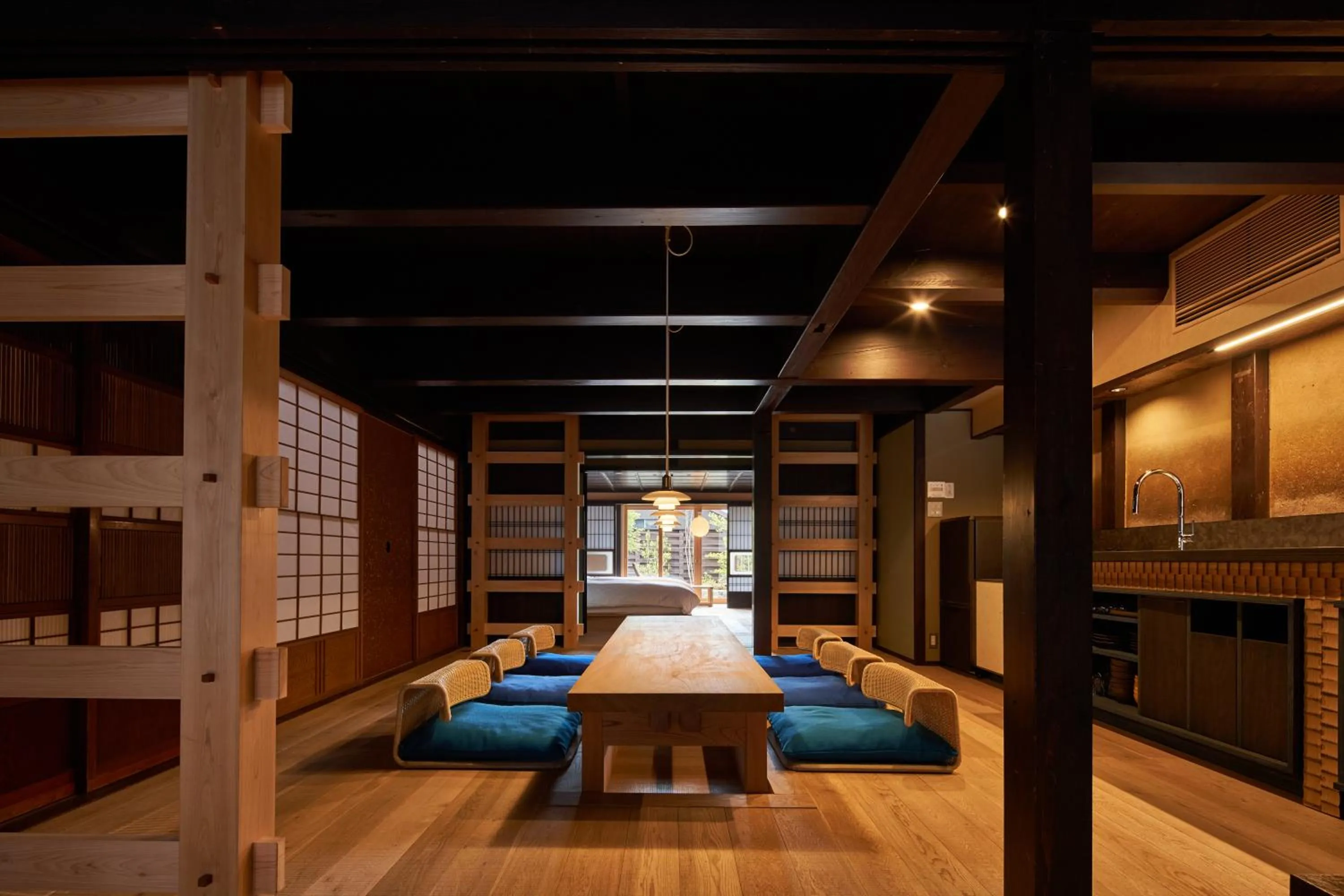 Photo of the whole room, Bed in Obama Machiya Stay