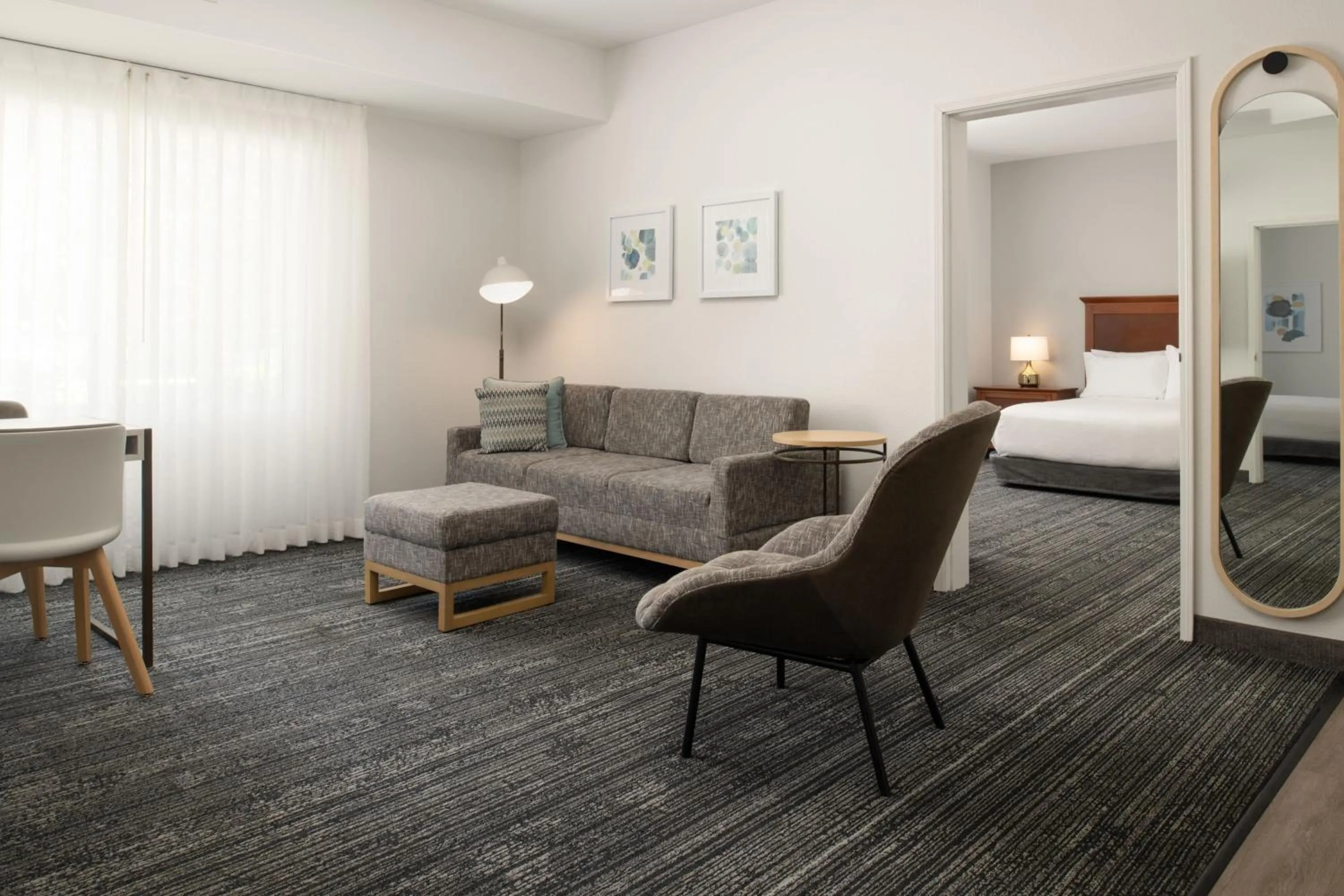 Living room, Bed in TownePlace Suites San Jose Campbell