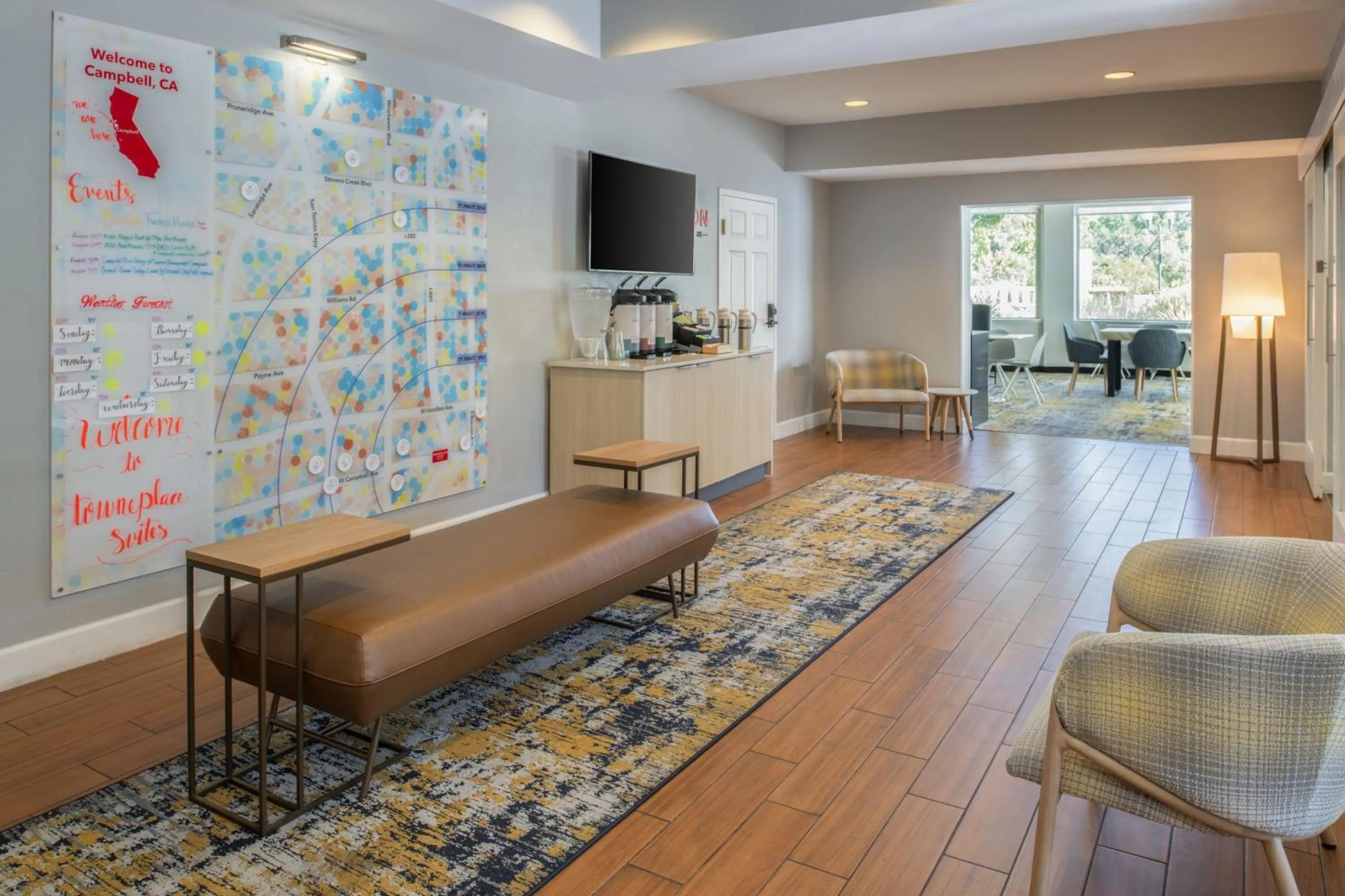 Lobby or reception in TownePlace Suites San Jose Campbell