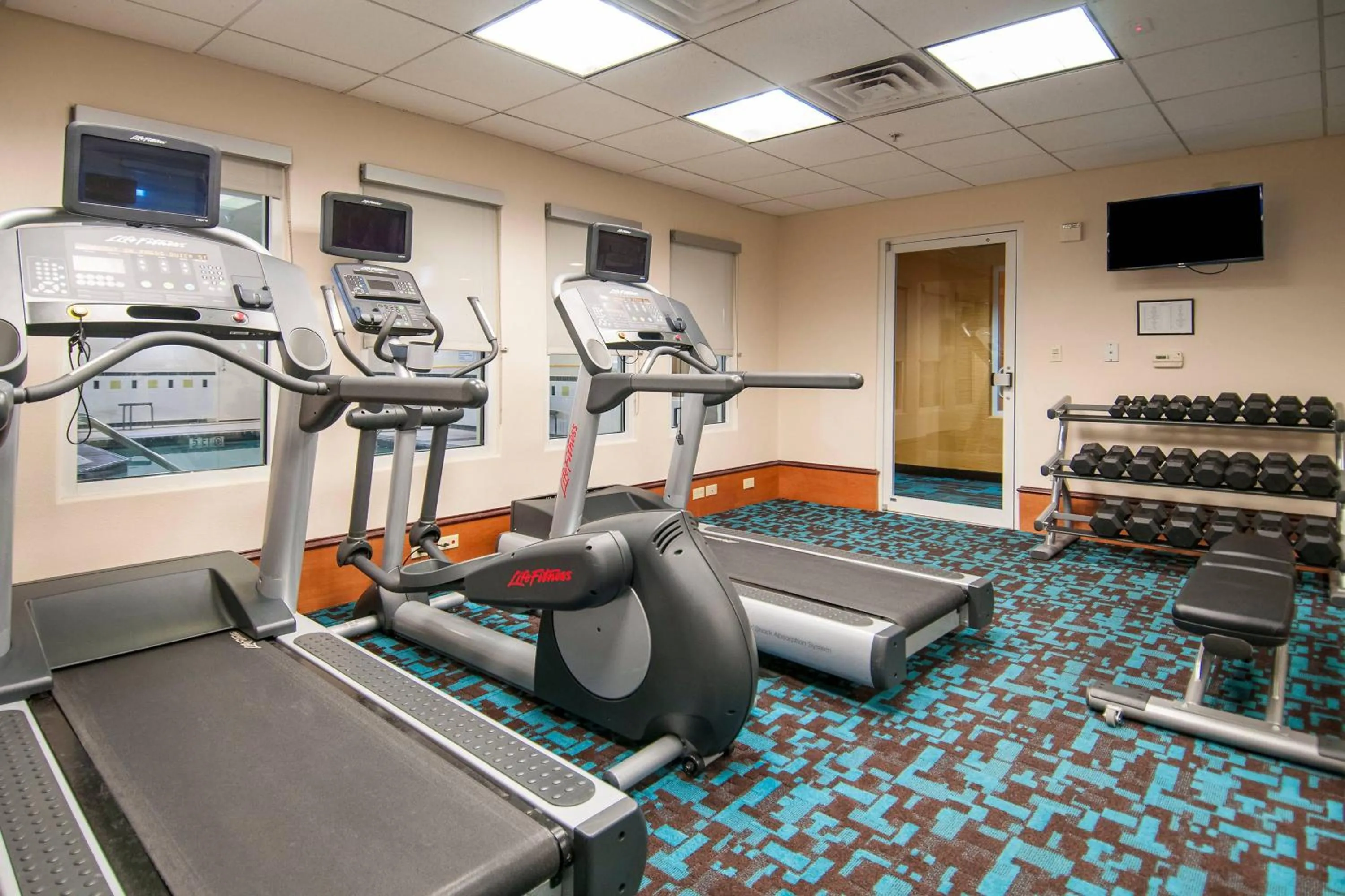 Fitness centre/facilities in Fairfield Inn & Suites by Marriott San Antonio North/Stone Oak
