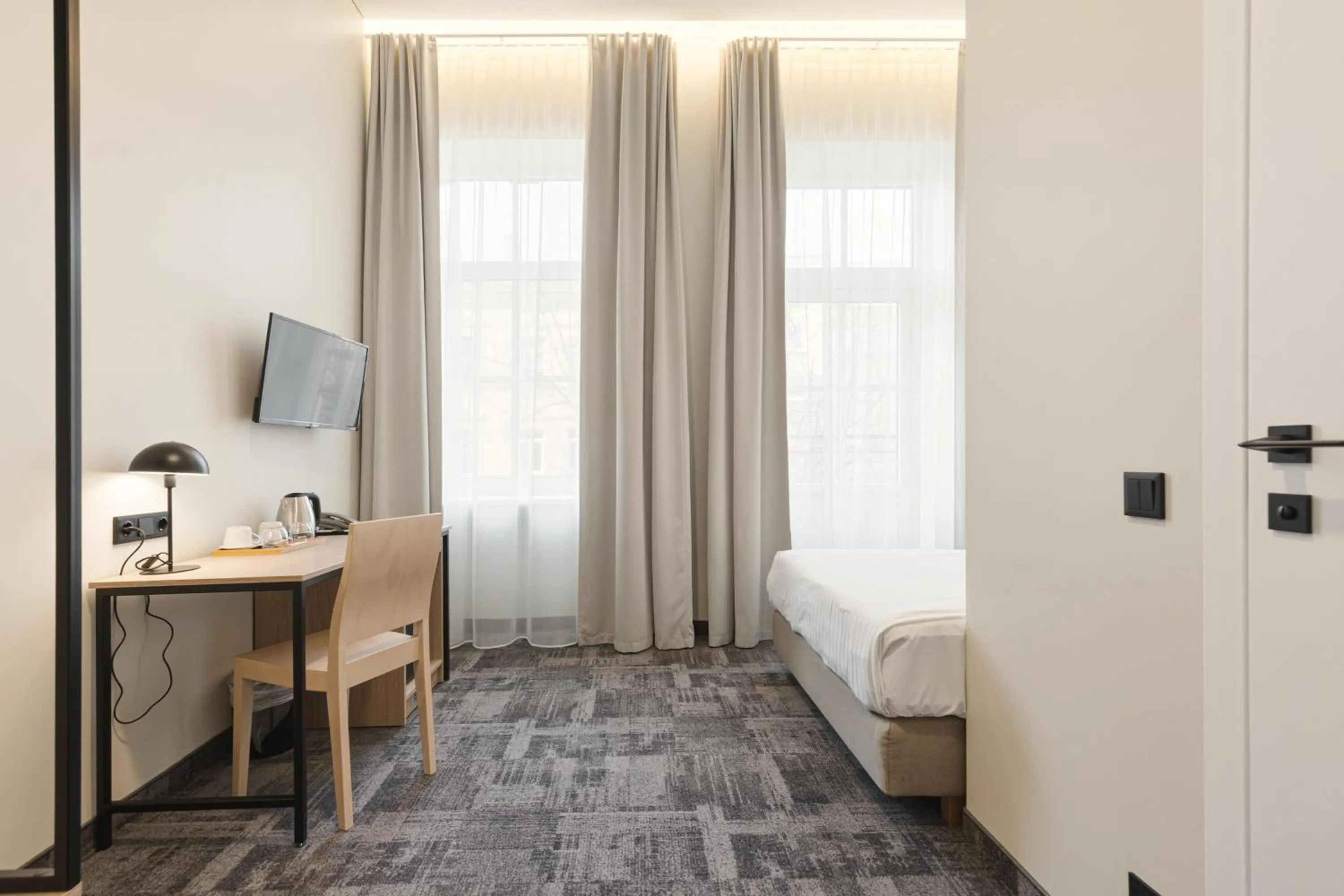 Bedroom, Bed in City Hotels Algirdas