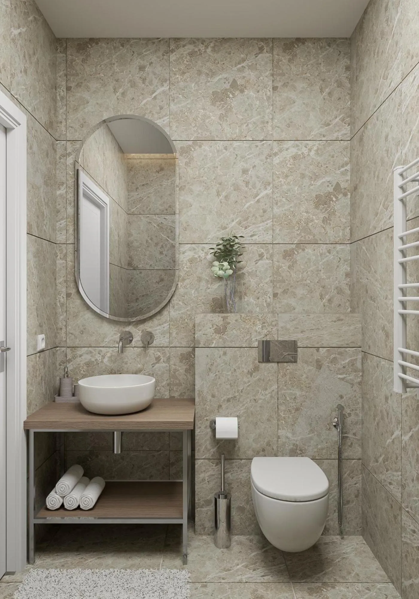 Bathroom in City Hotels Algirdas