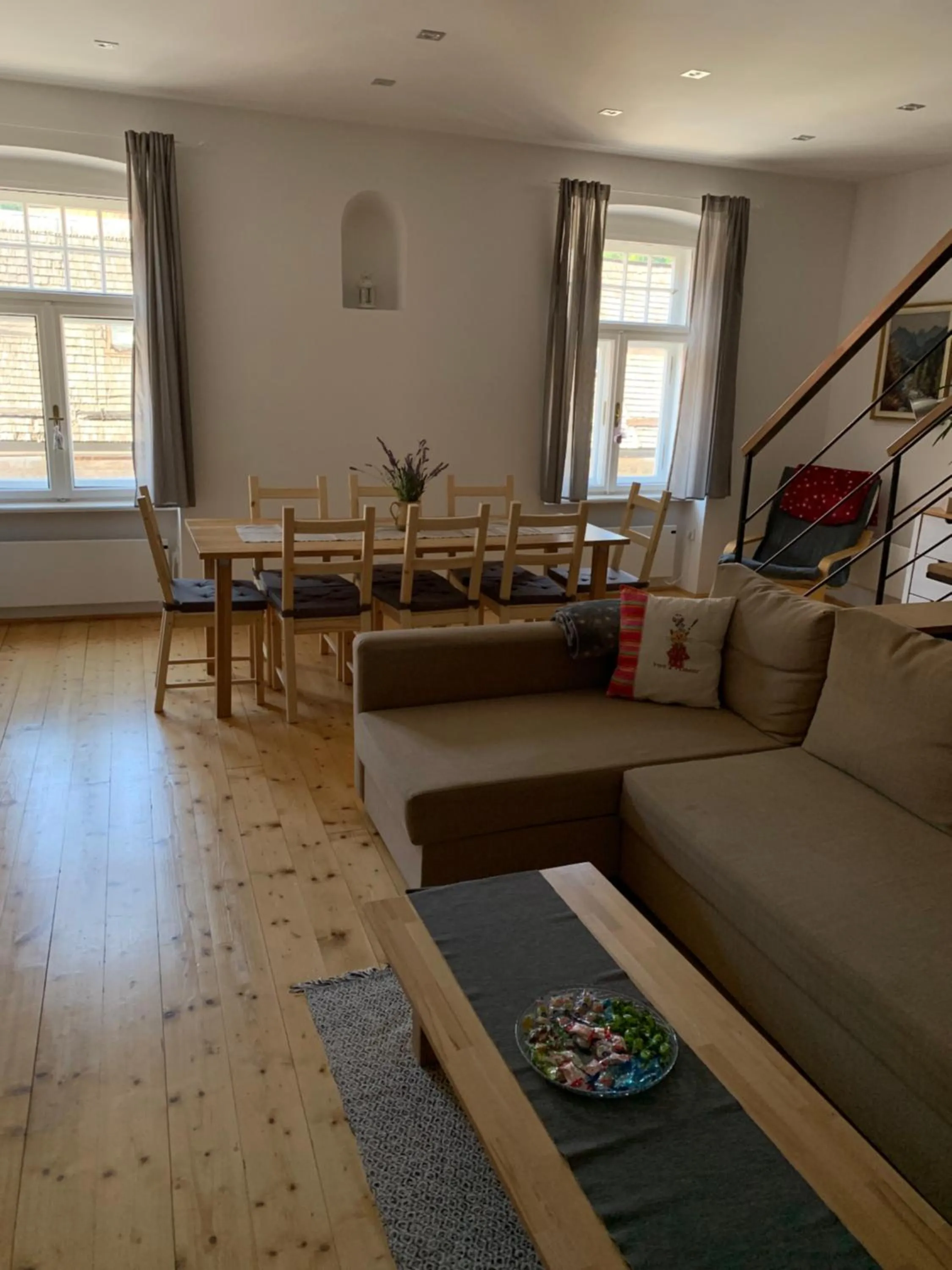 Seating area in Apartman Stiavnica