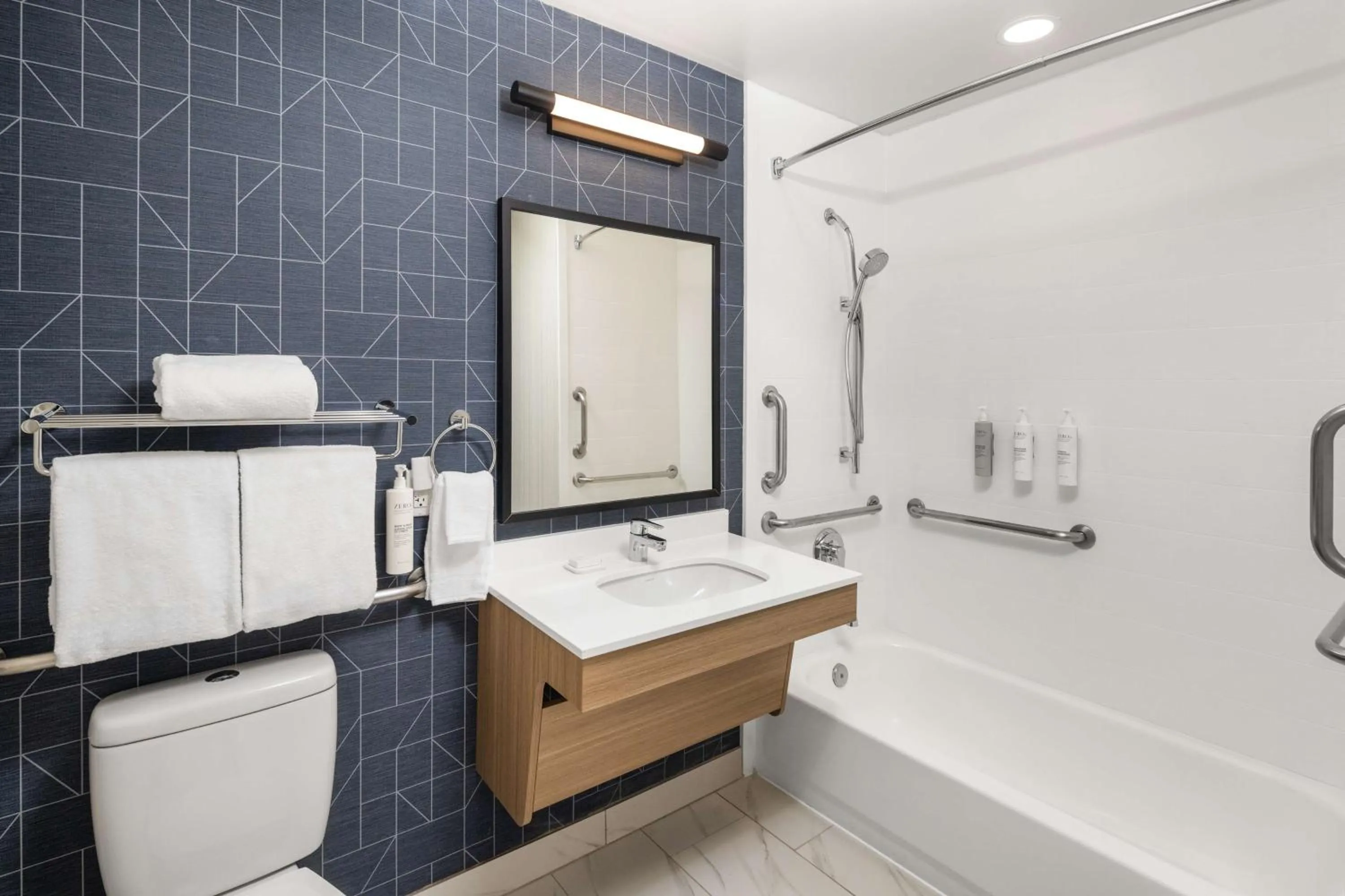 Bathroom in Spark by Hilton Salt Lake City Airport