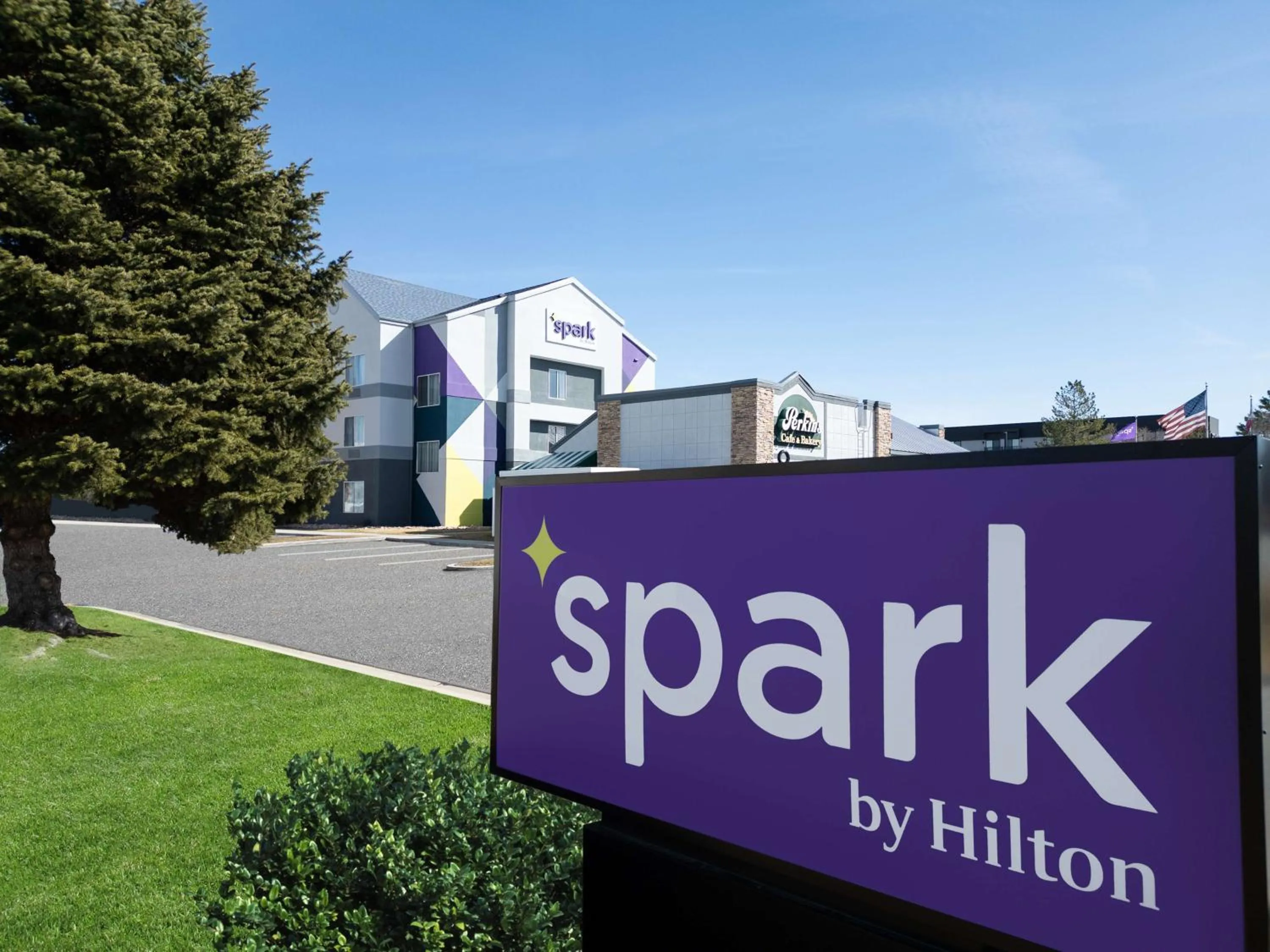 Property building in Spark by Hilton Salt Lake City Airport