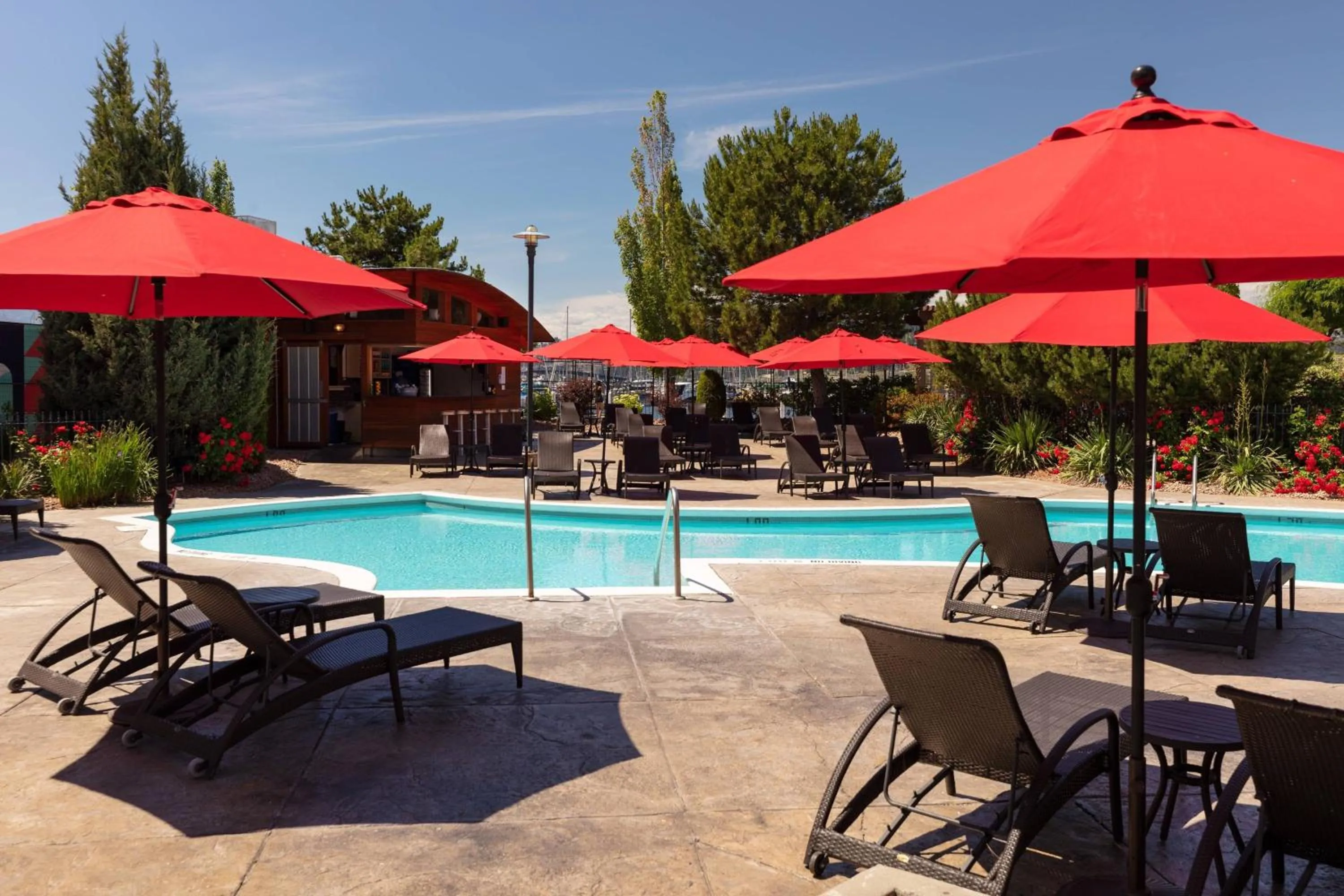 Swimming pool in Delta Hotels by Marriott Grand Okanagan Resort