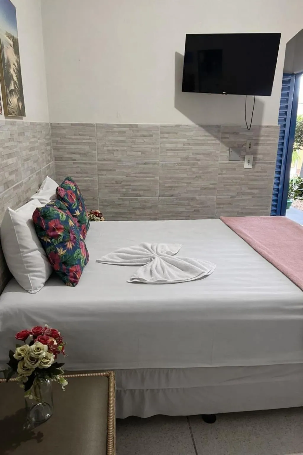 Bed in Pousada Dois Rios