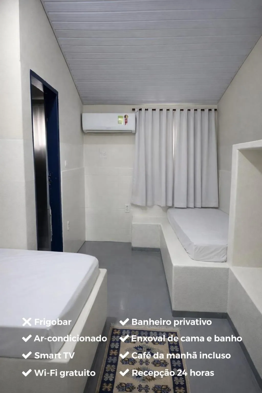 Bed in Pousada Dois Rios