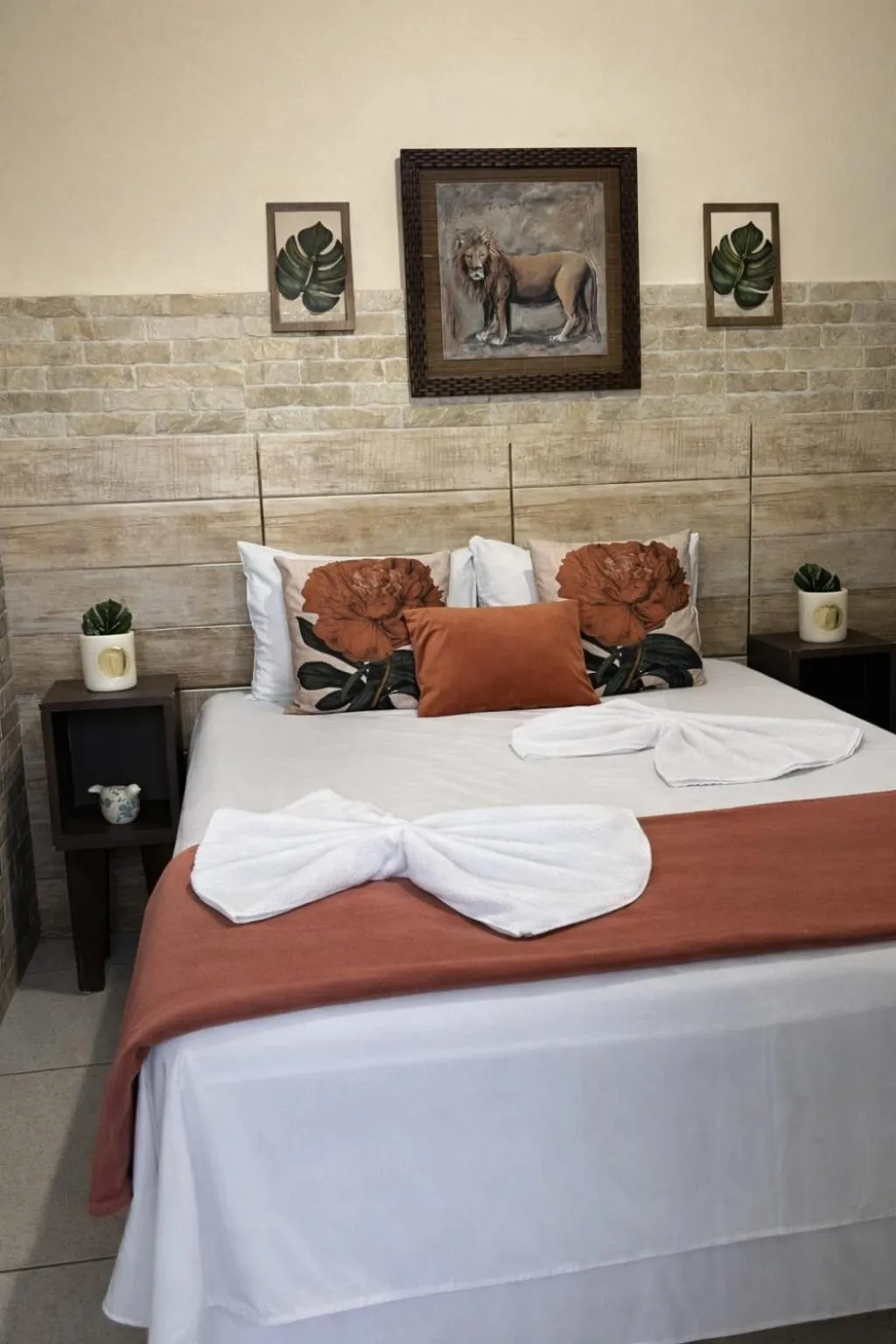 Bed in Pousada Dois Rios