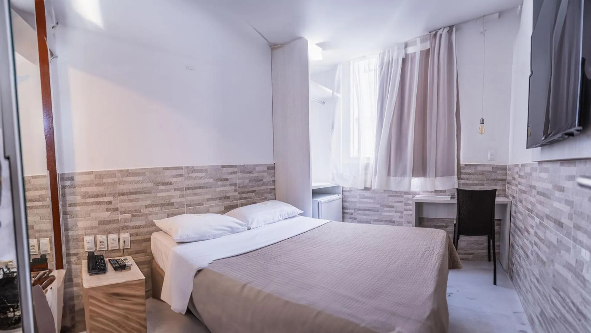 Bed in Hotel Pousada Costa do Atlântico