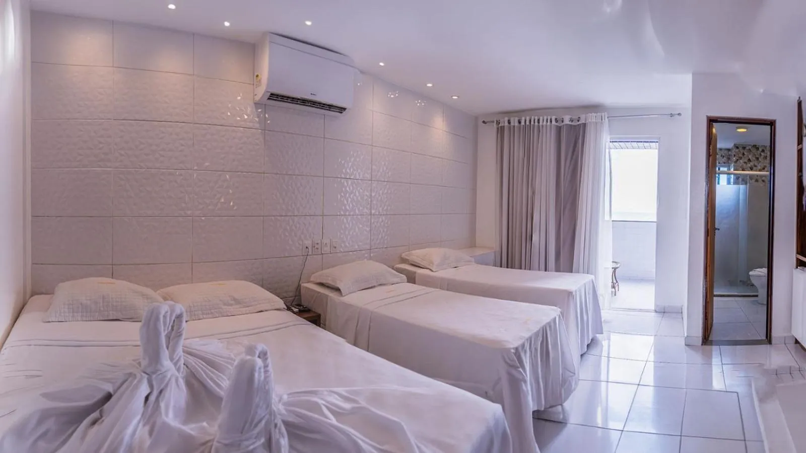 Bed in Hotel Pousada Costa do Atlântico