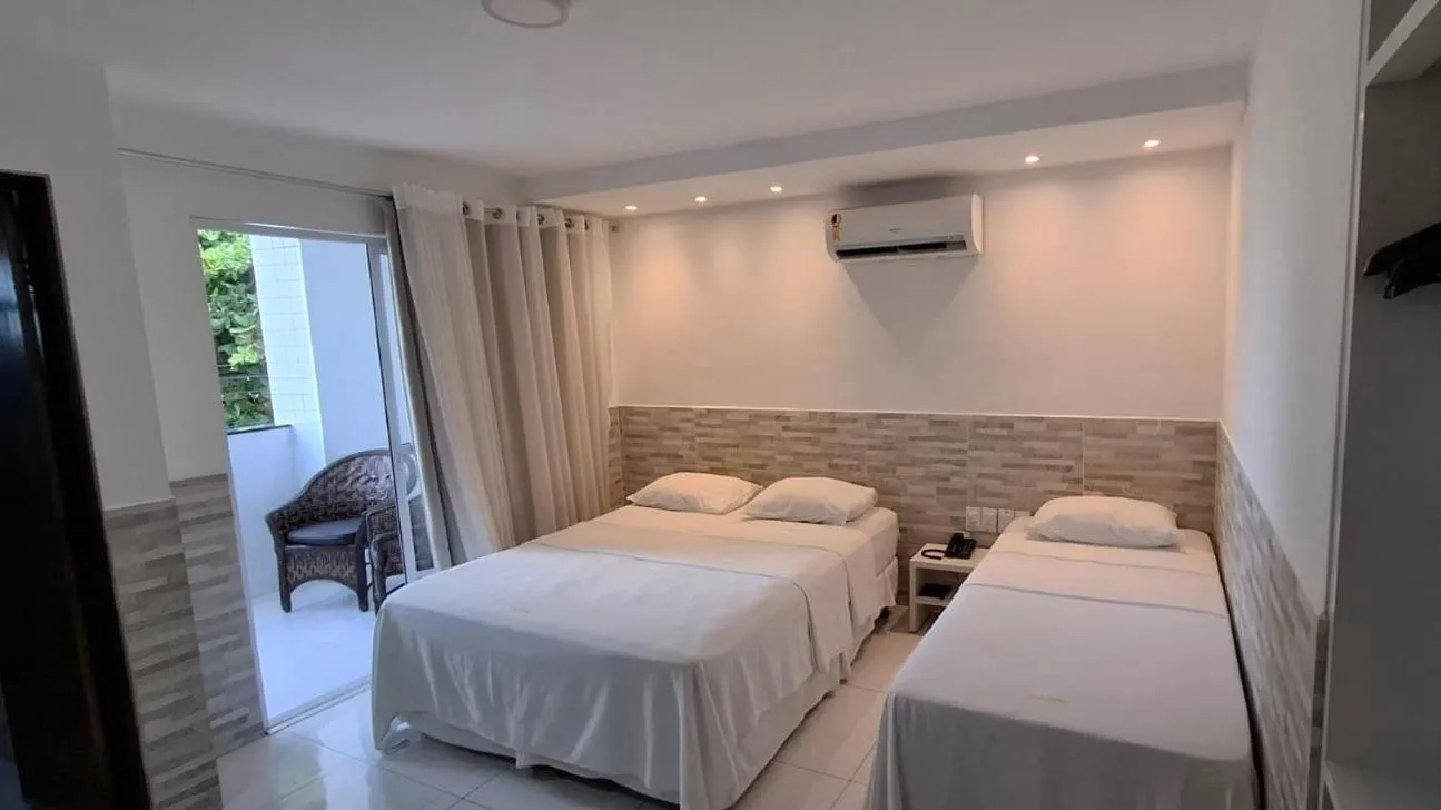 Bed in Hotel Pousada Costa do Atlântico