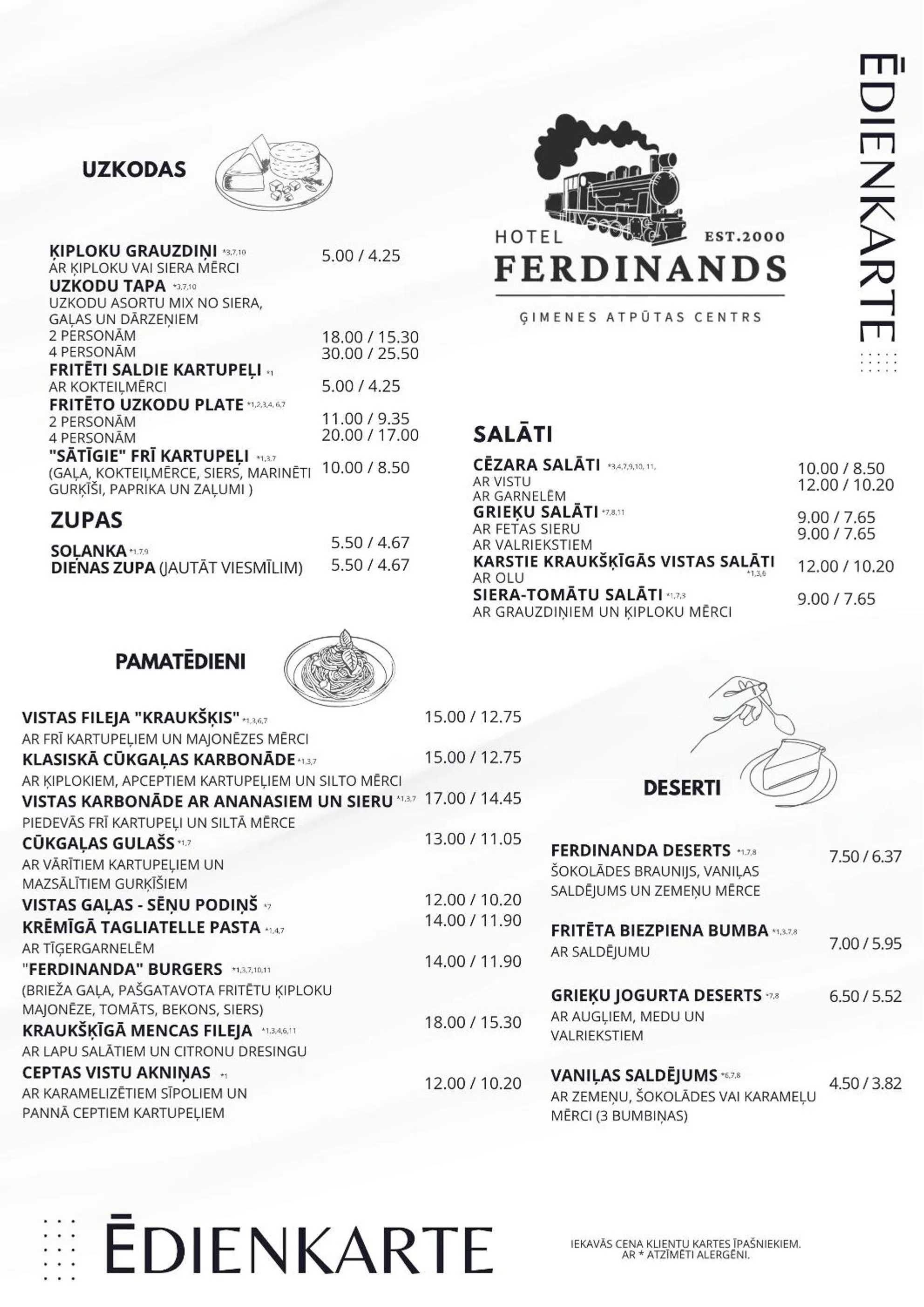 Restaurant/places to eat in Ferdinands