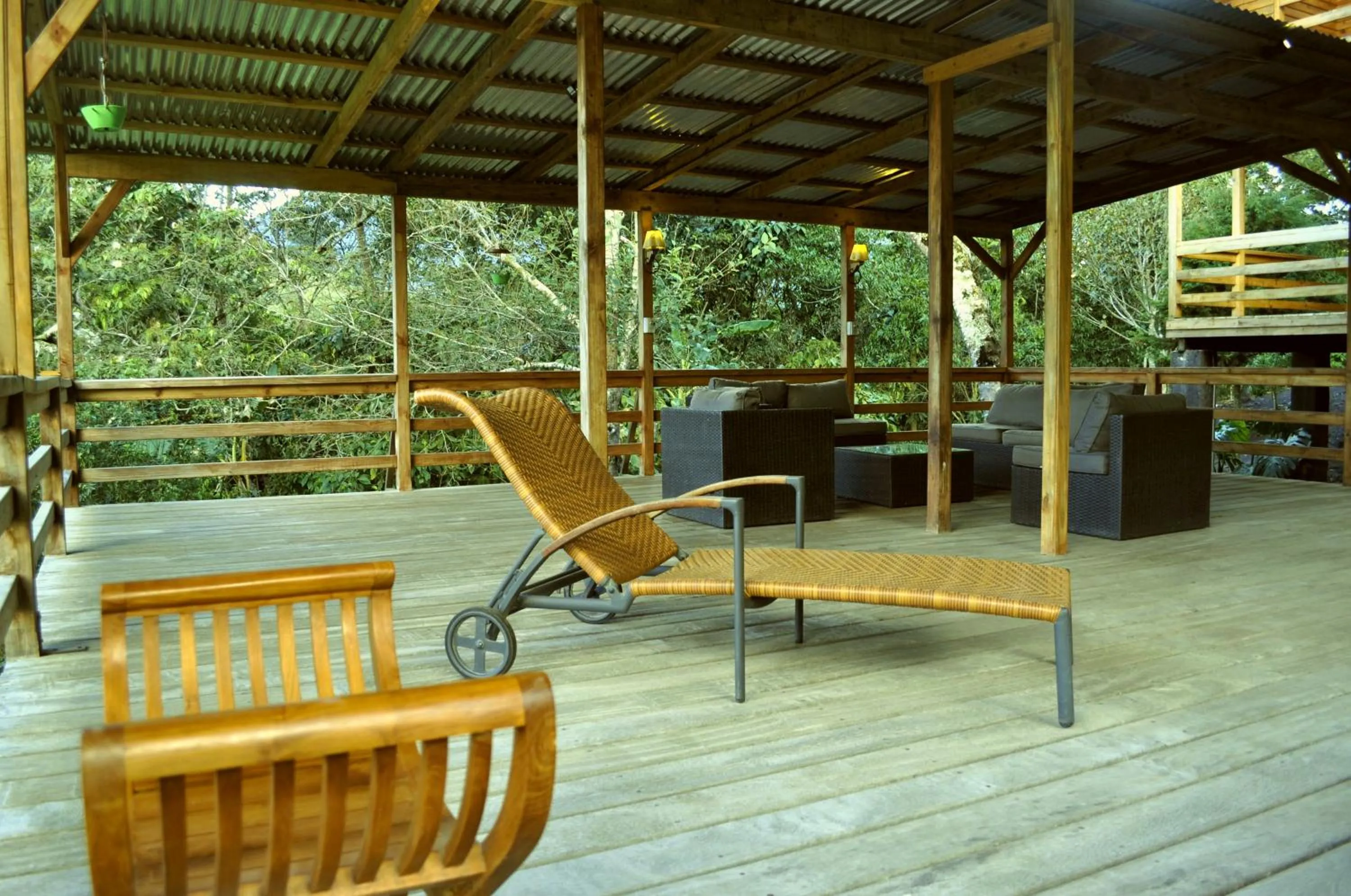 Communal lounge/ TV room in San Alberto Ecolodge