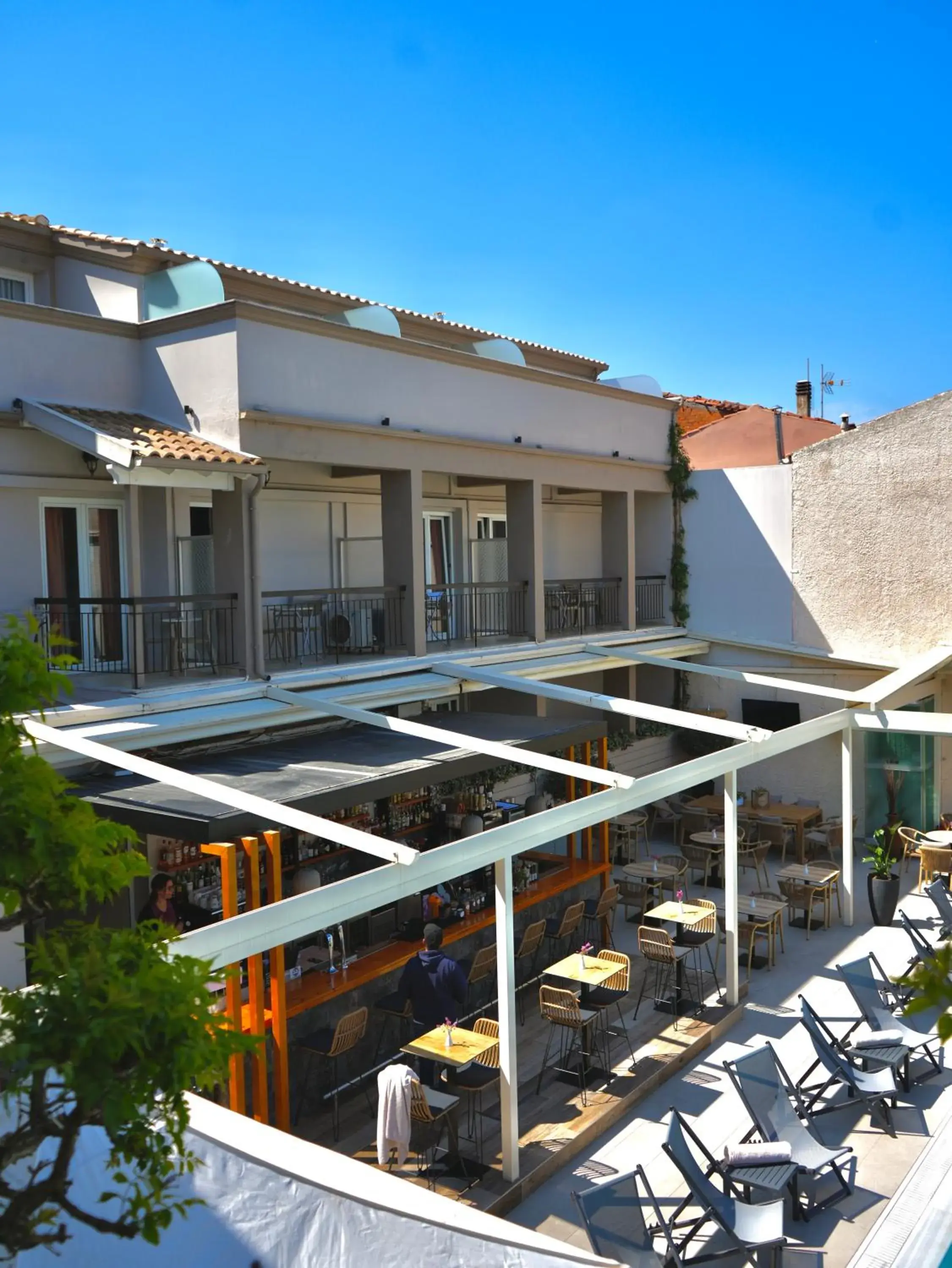 Inner courtyard view in Telesilla Hotel Inner courtyard view in Telesilla Hotel