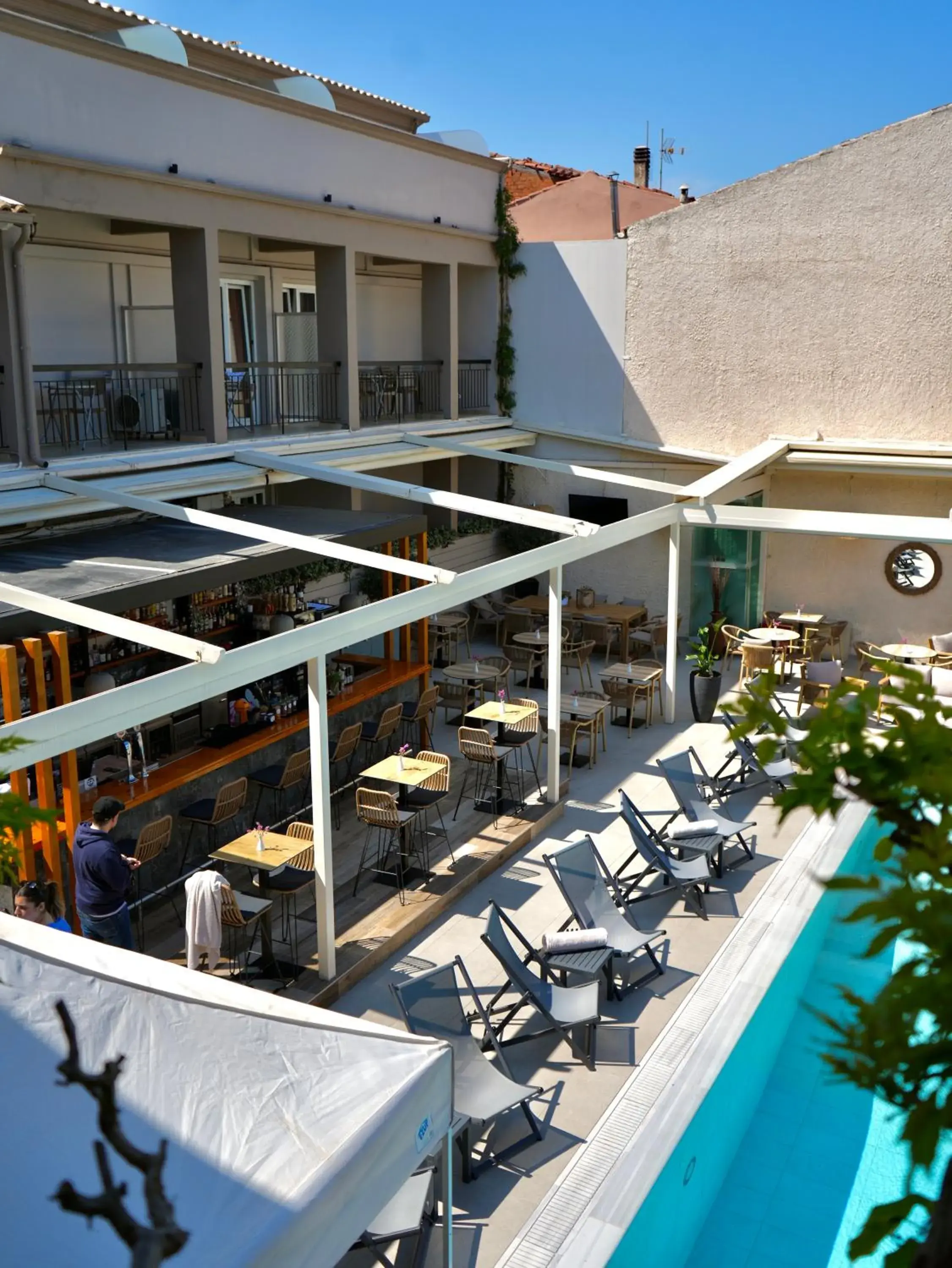 Inner courtyard view in Telesilla Hotel Inner courtyard view in Telesilla Hotel