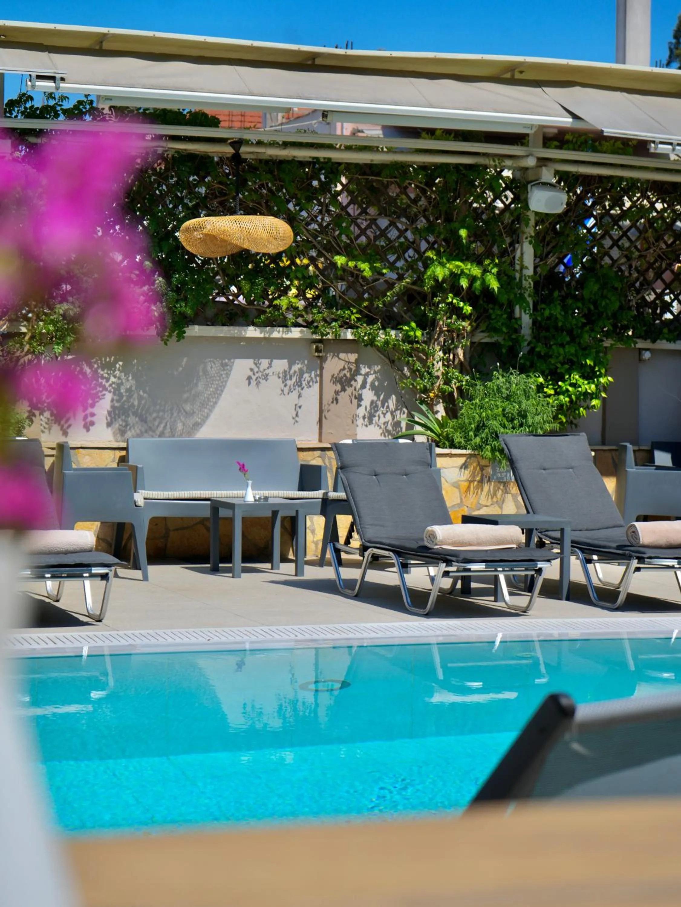 Pool view in Telesilla Hotel