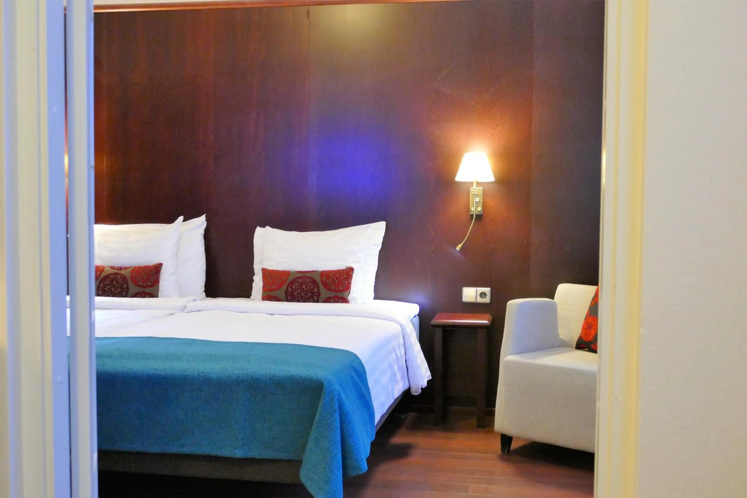 Bed in Hotel Kalliohovi