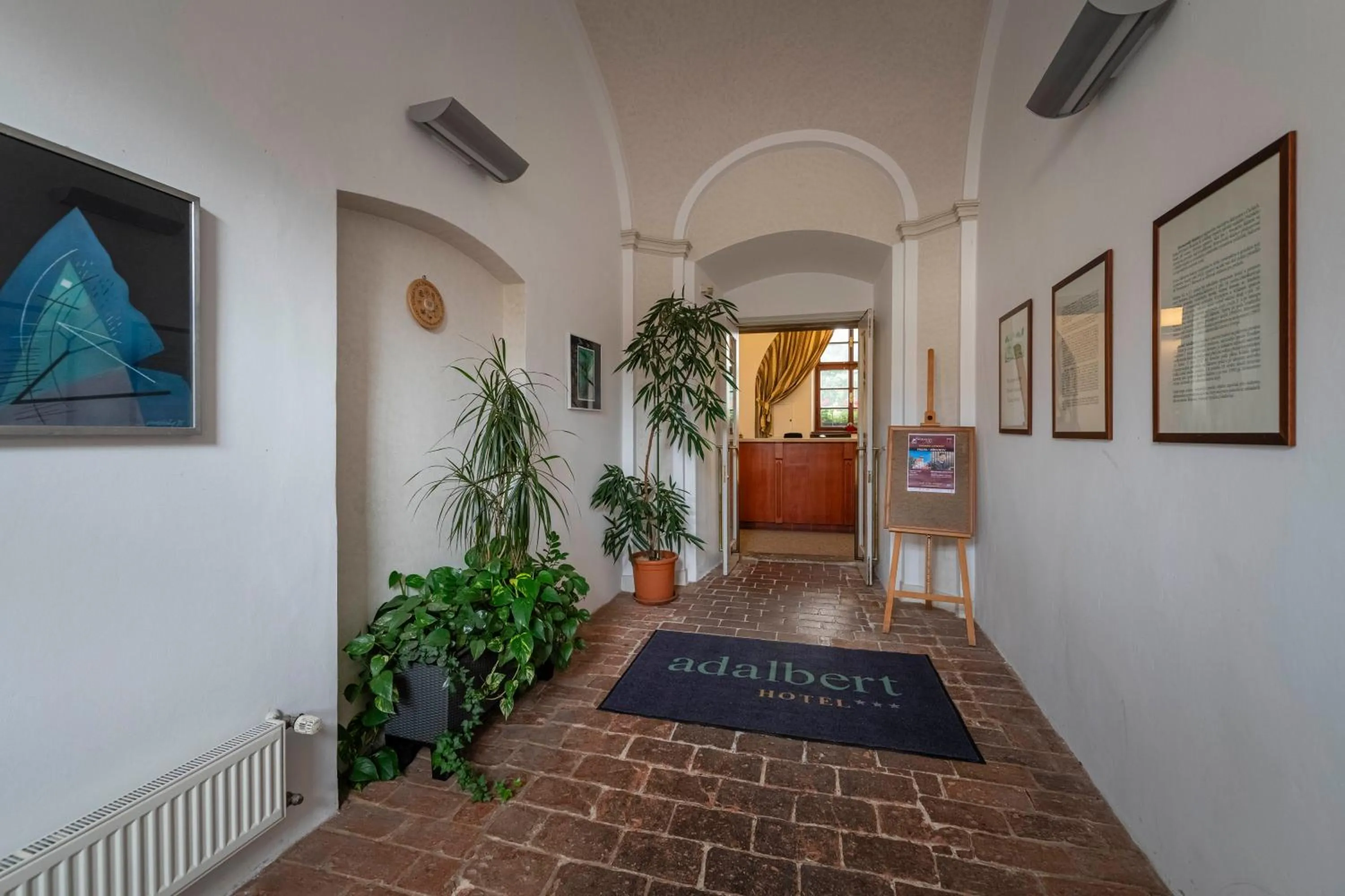 Lobby or reception in Adalbert Ecohotel
